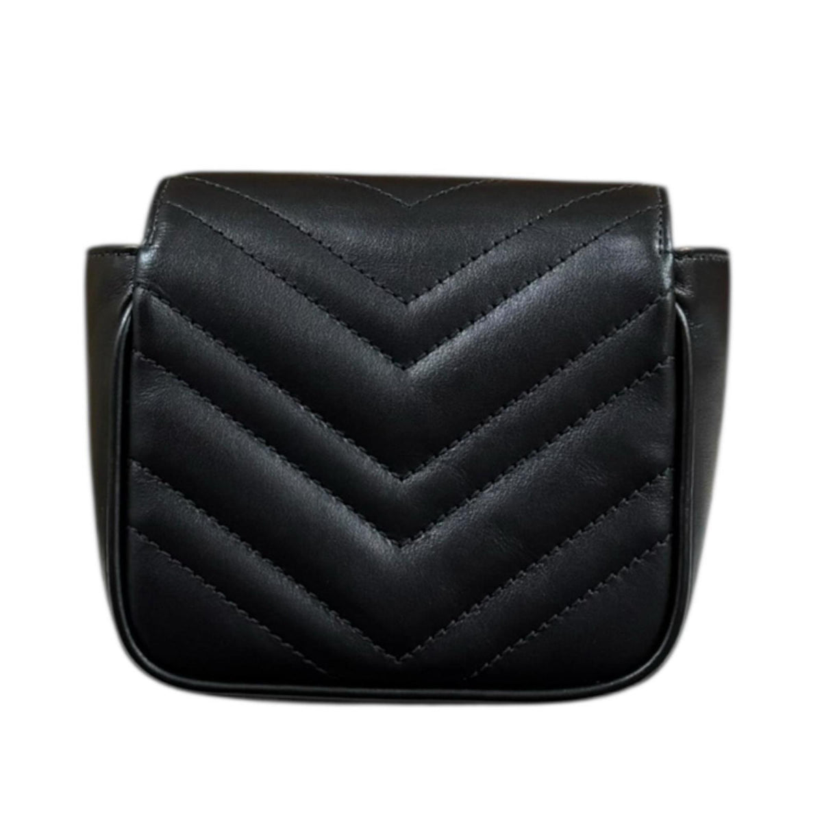 Gucci Black Leather Pochette Shoulder Bag (Pre-Owned)