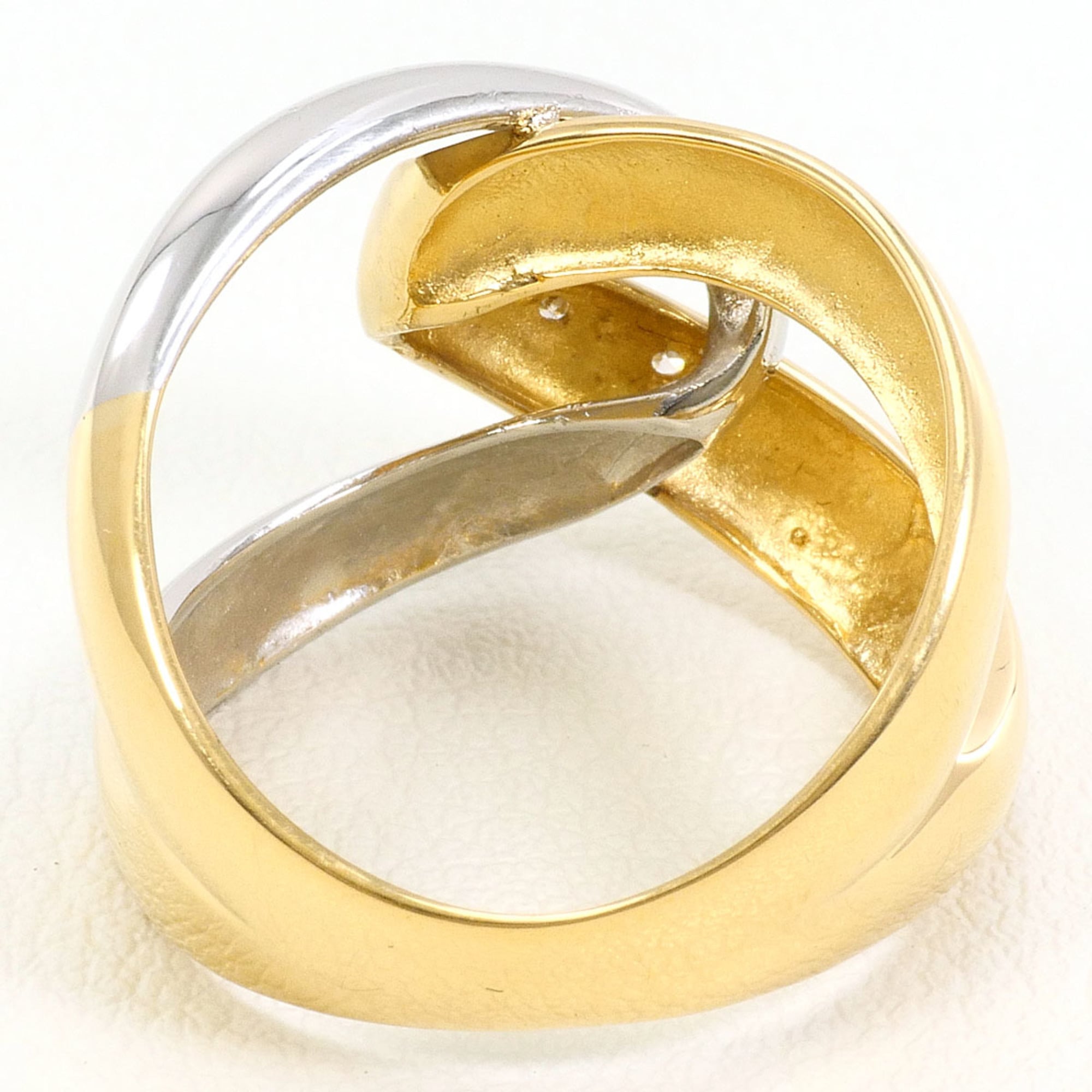 Unbranded Platinum Yellow Gold Yellow Gold (18K) Platinum 900 Band Ring (Pre-Owned)