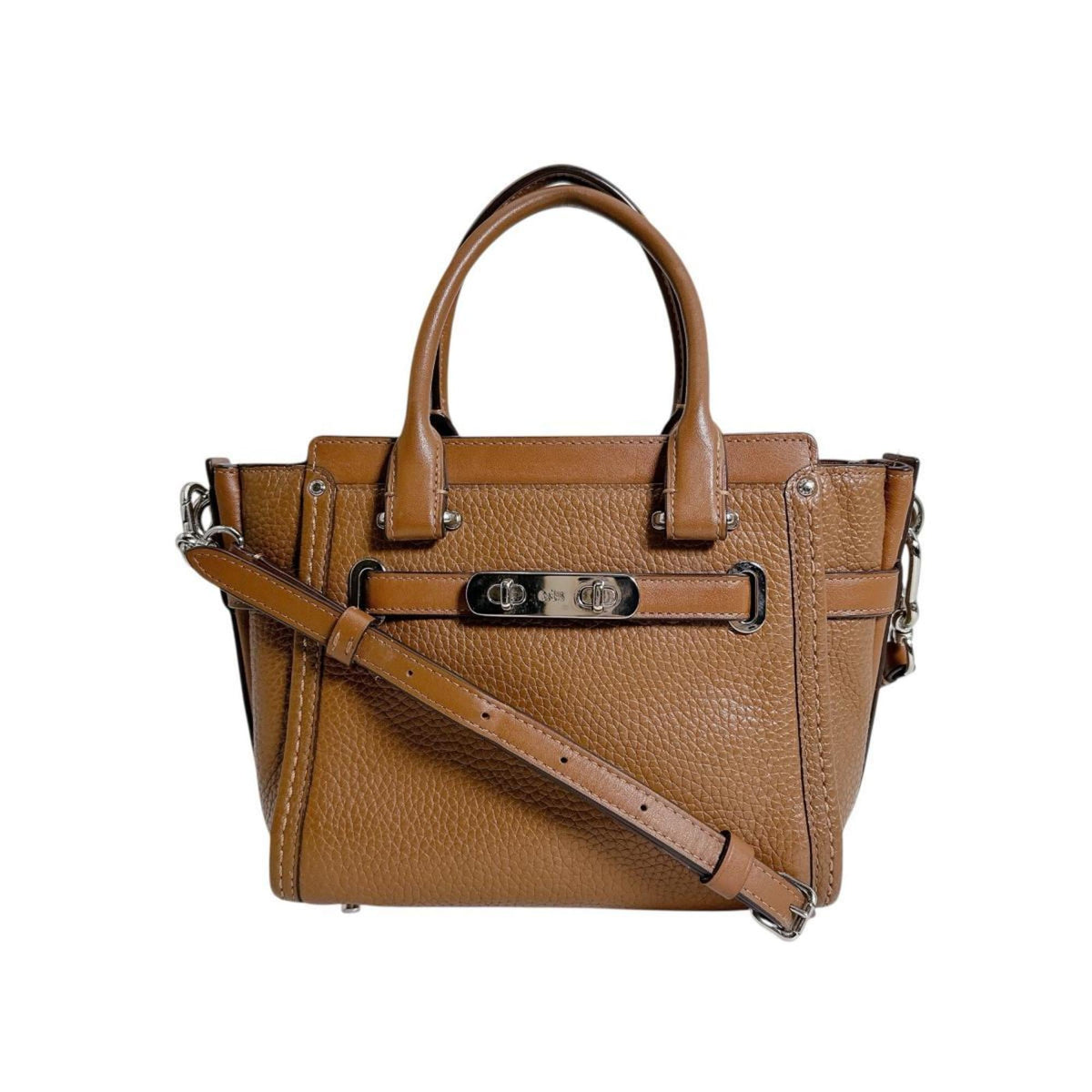 Coach Brown Leather Handbag Tote Bag (Pre-Owned)