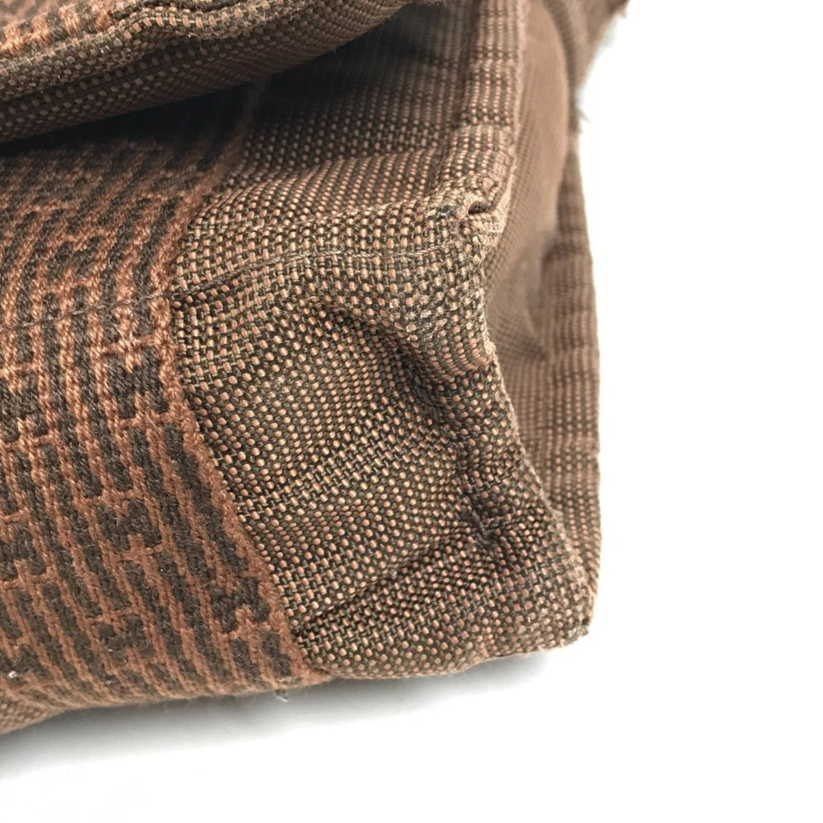 Hermes Brown Canvas Messenger Bag Shoulder Bag (Pre-Owned)