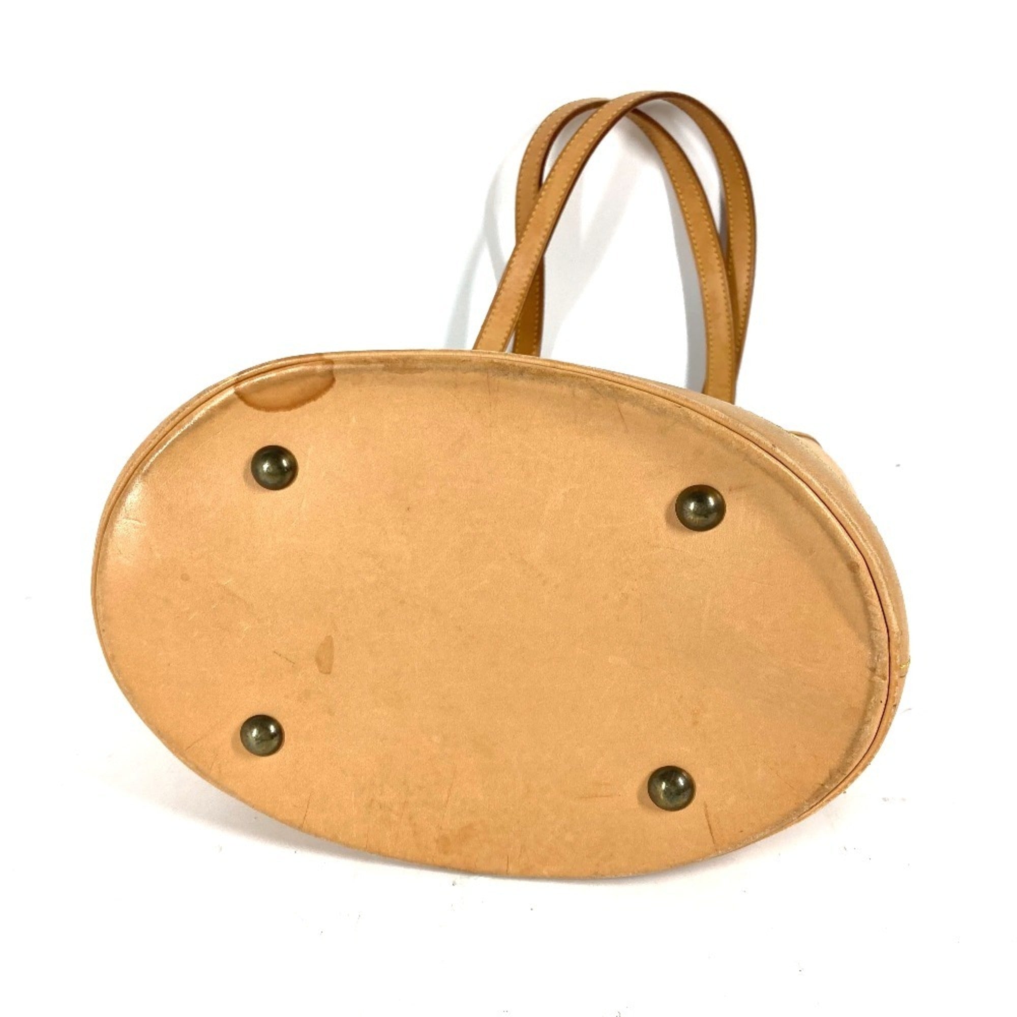 Louis Vuitton Beige Nomade Leather Shoulder Bag Tote Bag (Pre-Owned)