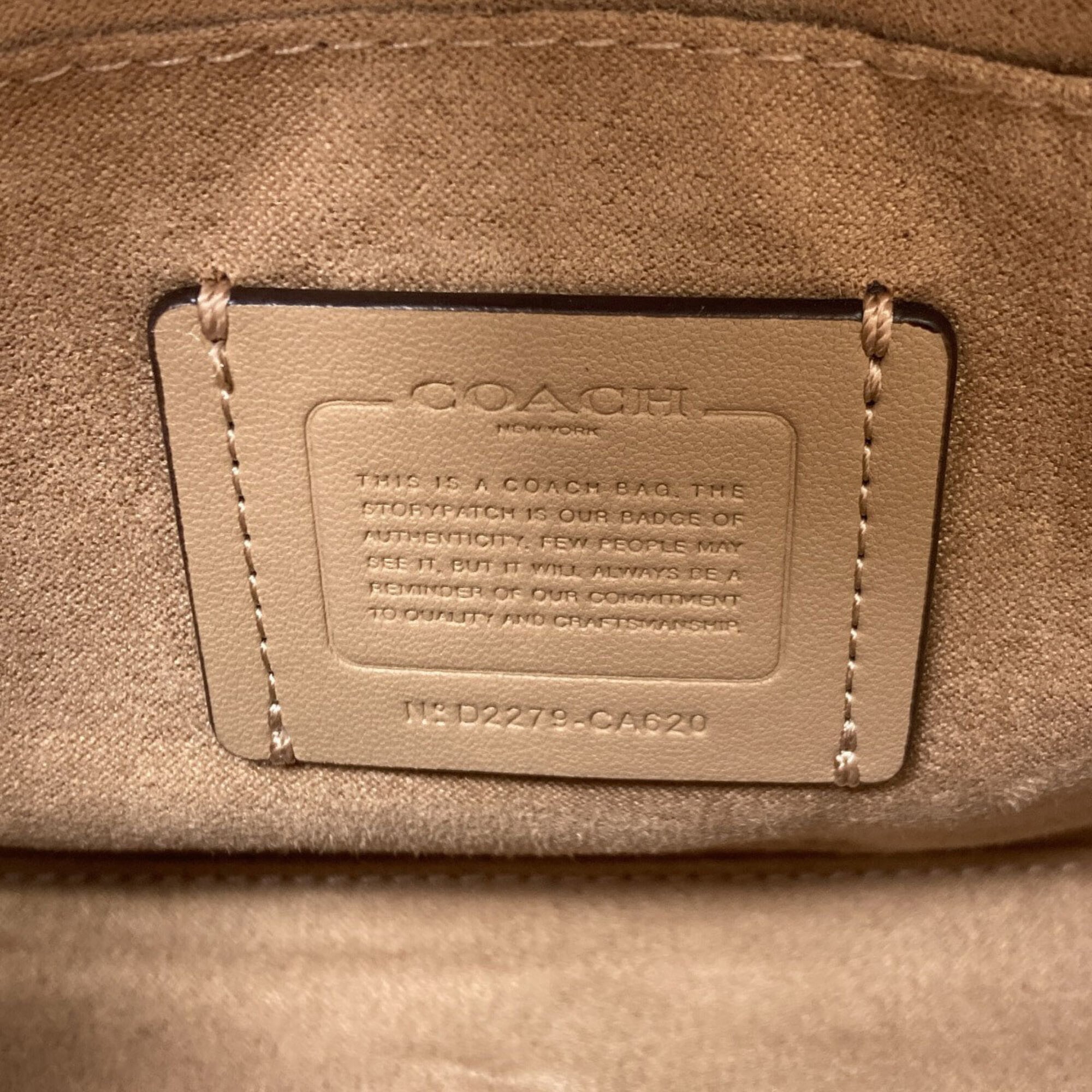 Coach Purple White Pvc Handbag (Pre-Owned)