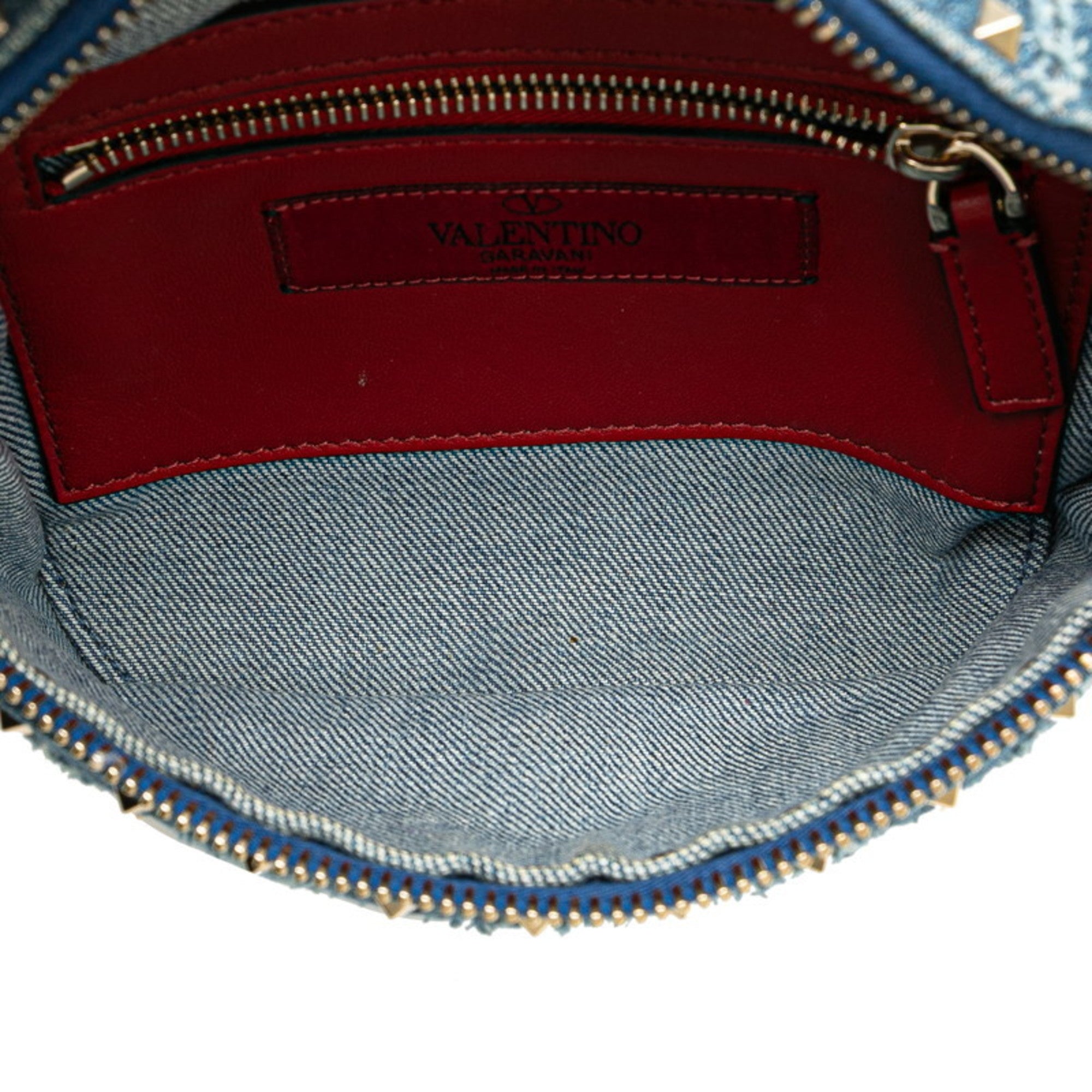Valentino Blue Denim Leather Fanny Pack (Pre-Owned)
