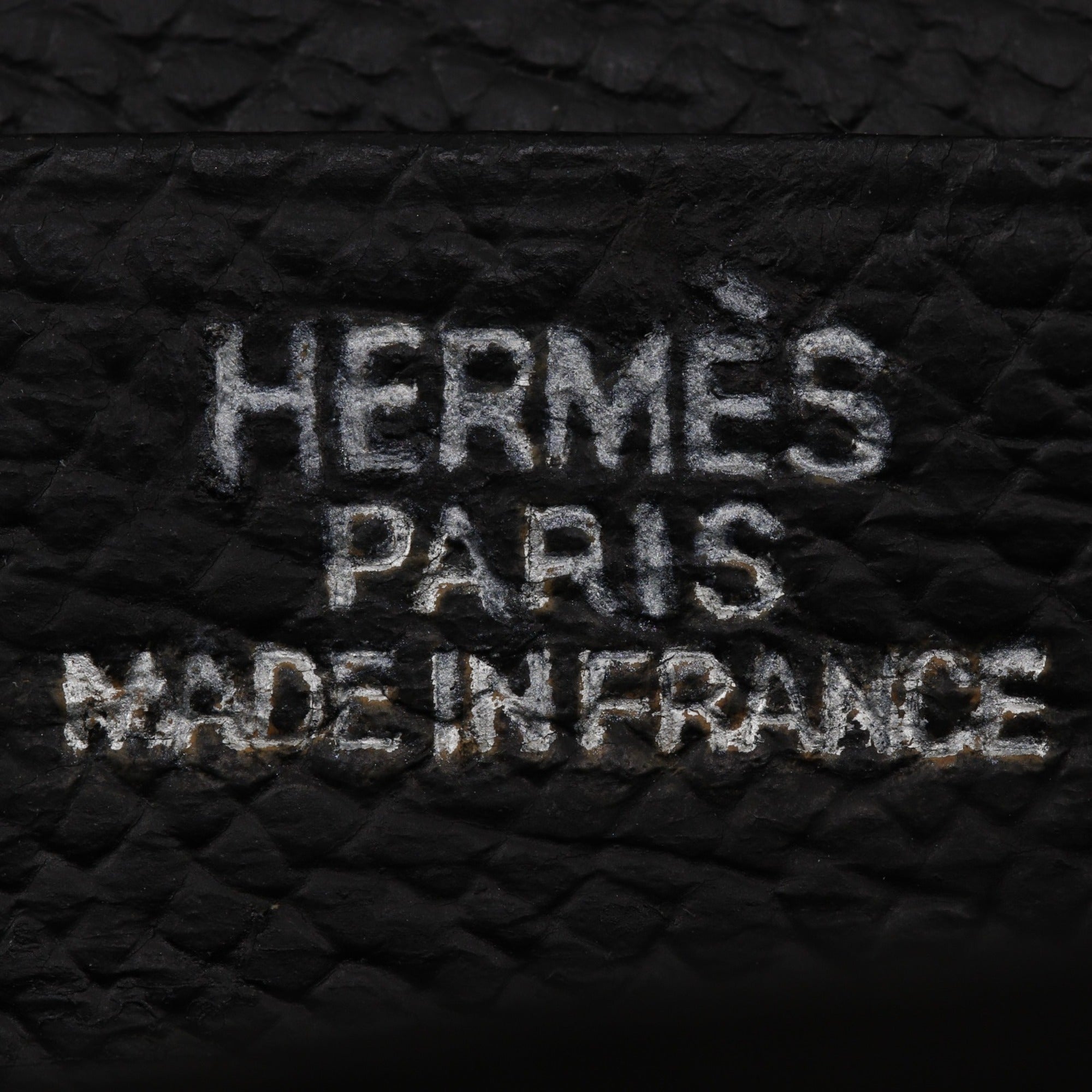 Hermes Black Epsom Leather Long Wallet (Bi-Fold) (Pre-Owned)