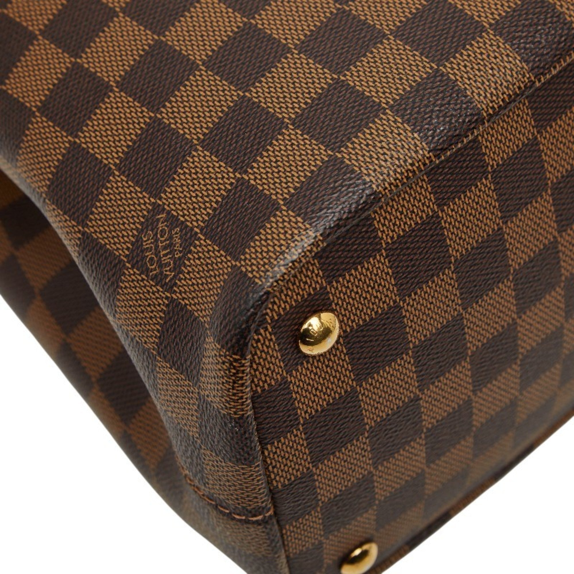 Louis Vuitton Brown Ebene Pvc Leather Shoulder Bag Tote Bag (Pre-Owned)