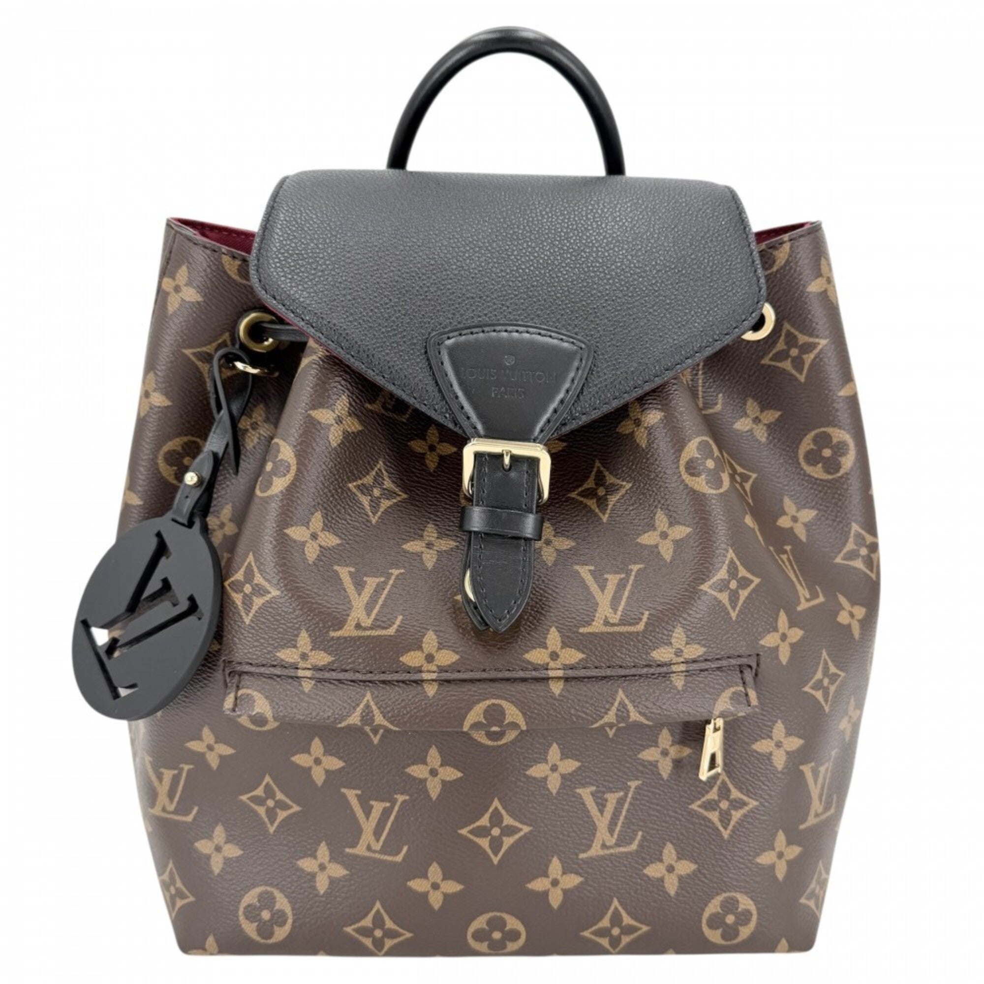 Louis Vuitton Black Brown Monogram Backpack (Pre-Owned)