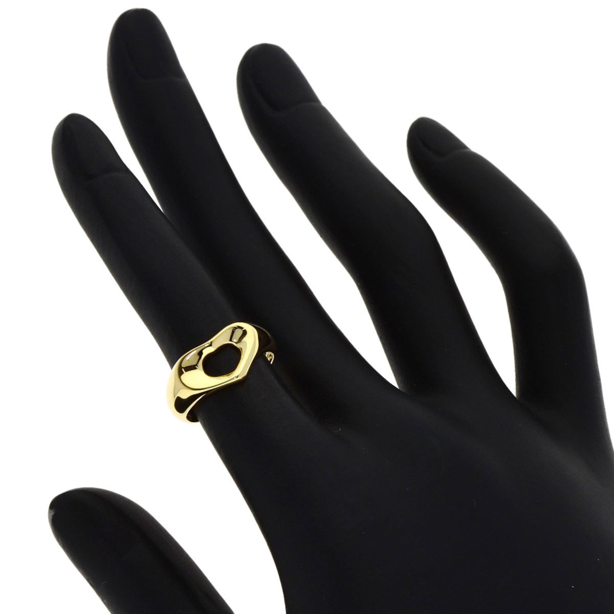 Tiffany Open Heart Yellow Gold (18K) Band Ring (Pre-Owned)