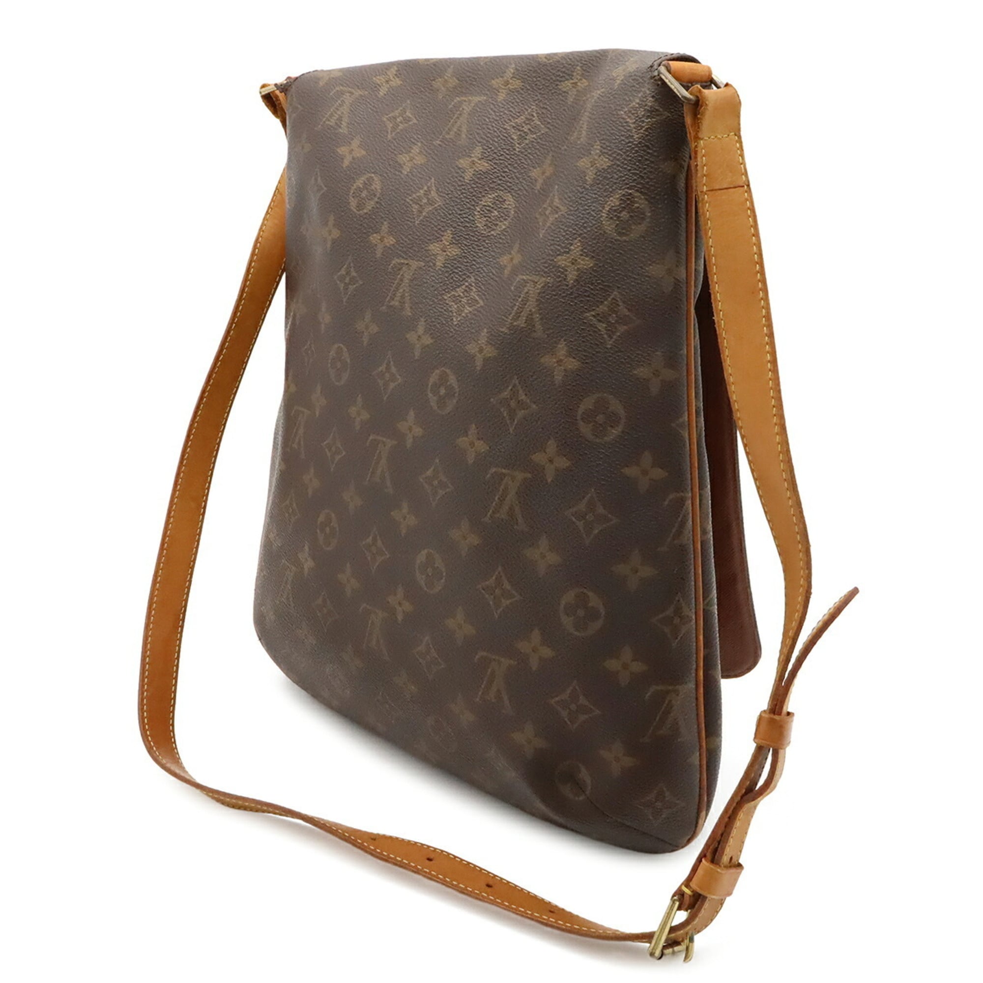 Louis Vuitton Brown Galle Monogram White Monogram Shoulder Bag (Pre-Owned)