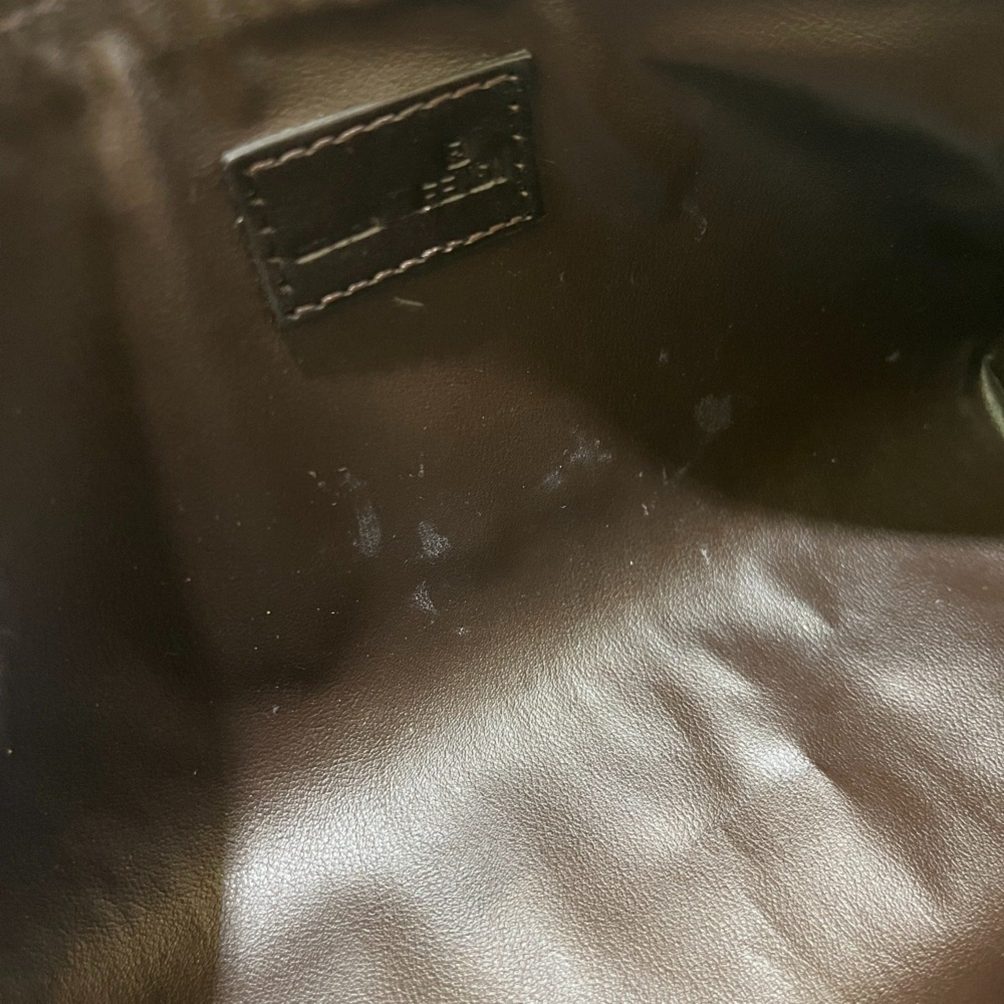 Fendi Zucca Brown Pvc Handbag Pouch (Pre-Owned)
