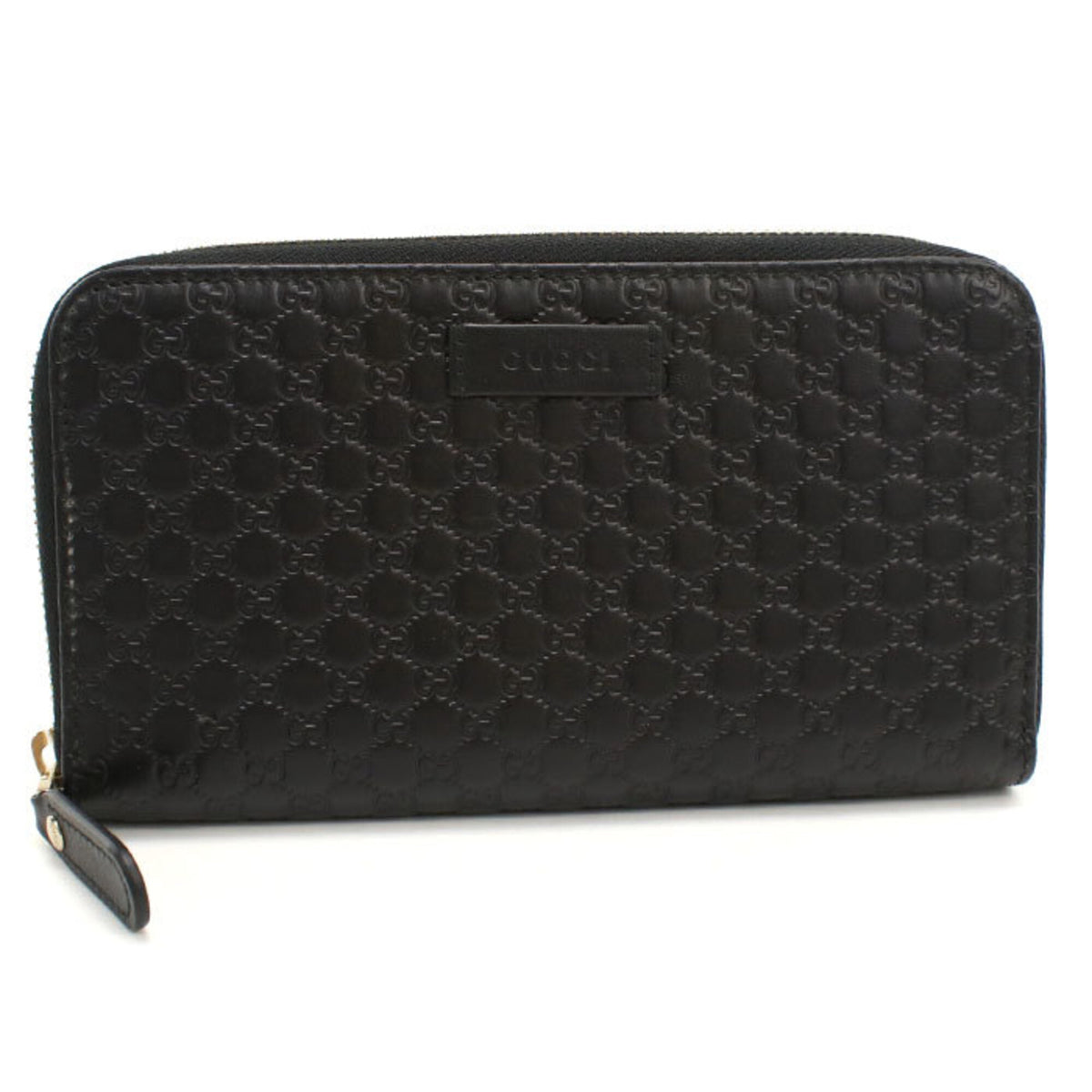 Gucci Black Leather Long Wallet (Bi-Fold) (Pre-Owned)