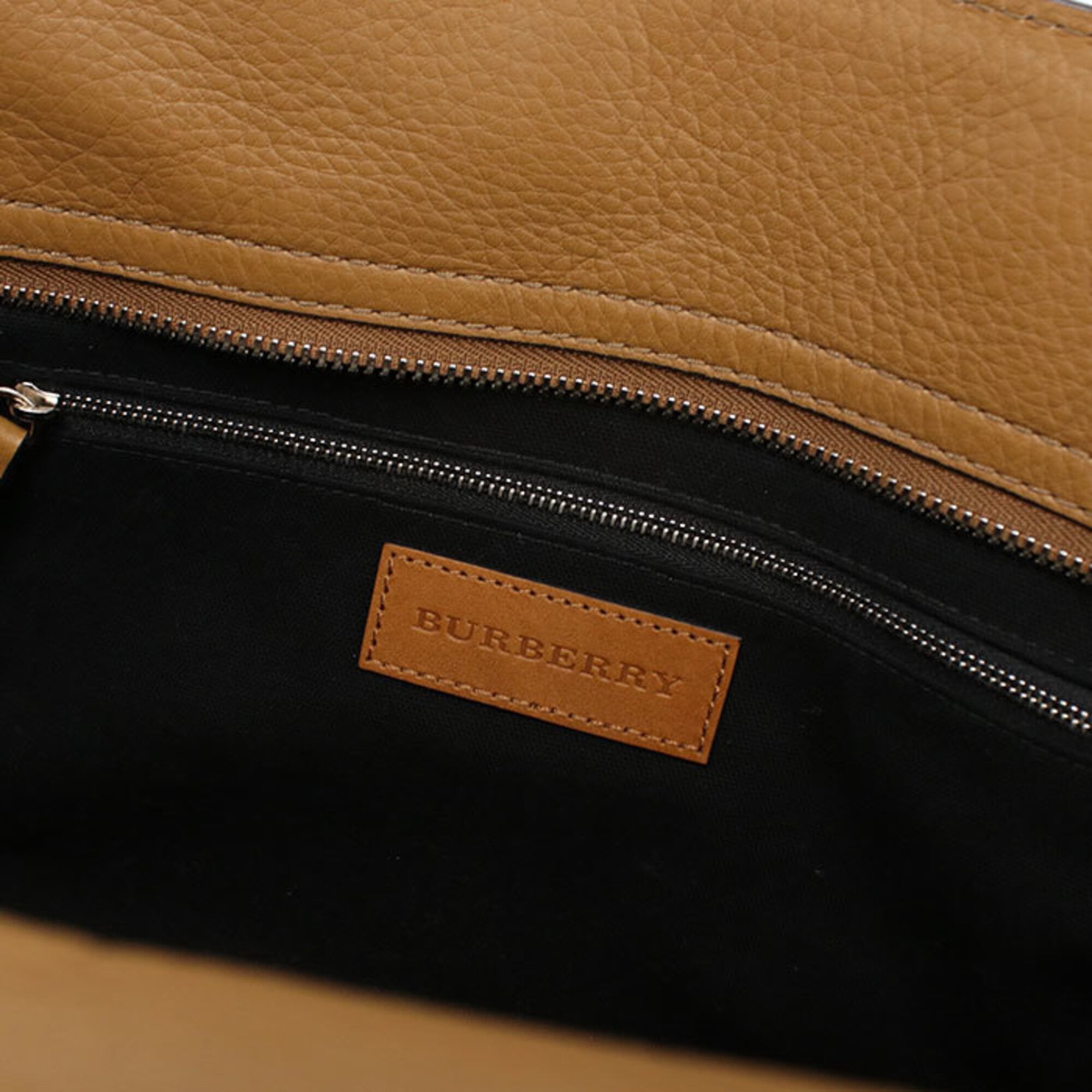 Burberry Brown Leather Tote Bag (Pre-Owned)