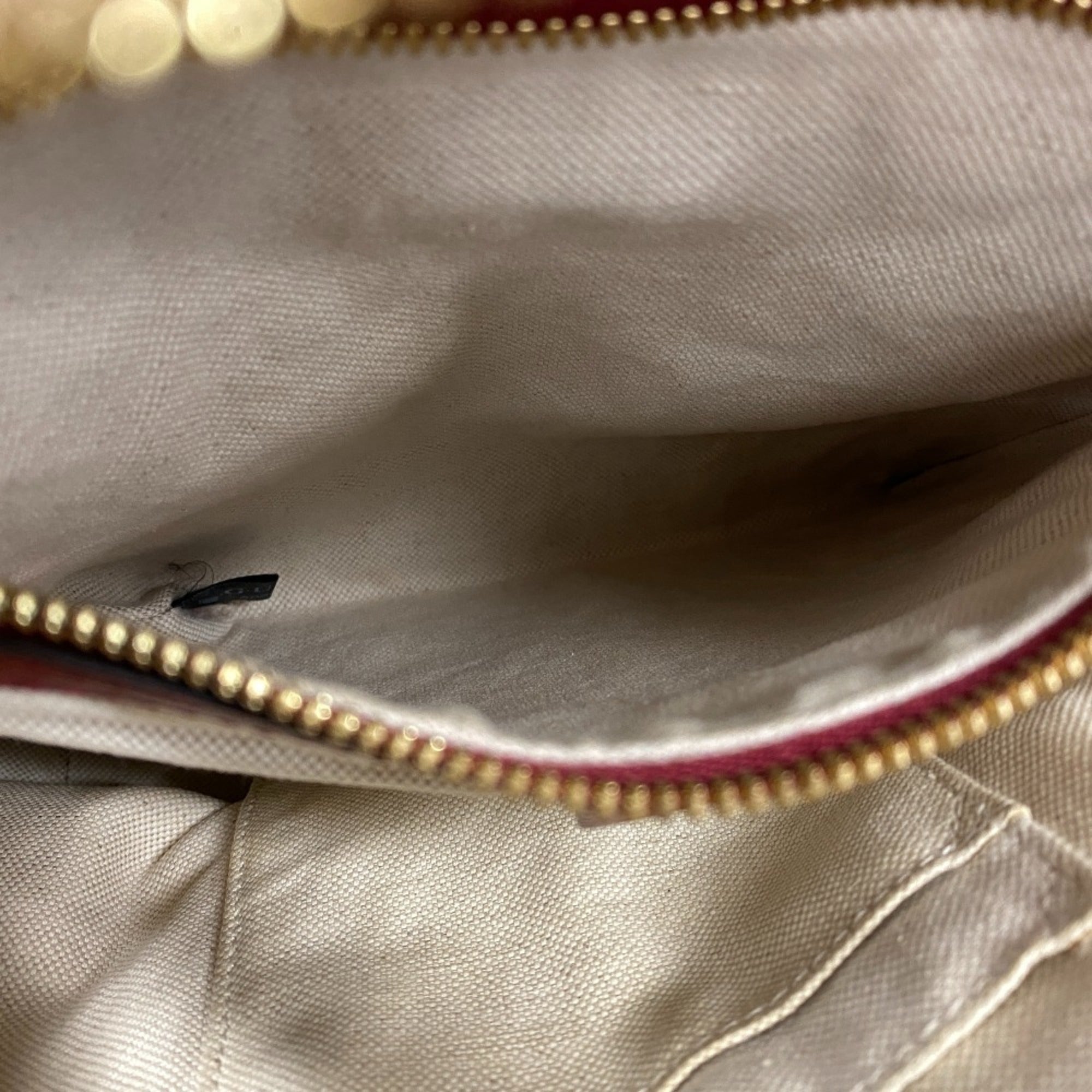 Gucci Beige Red Color Gg Supreme Backpack (Pre-Owned)