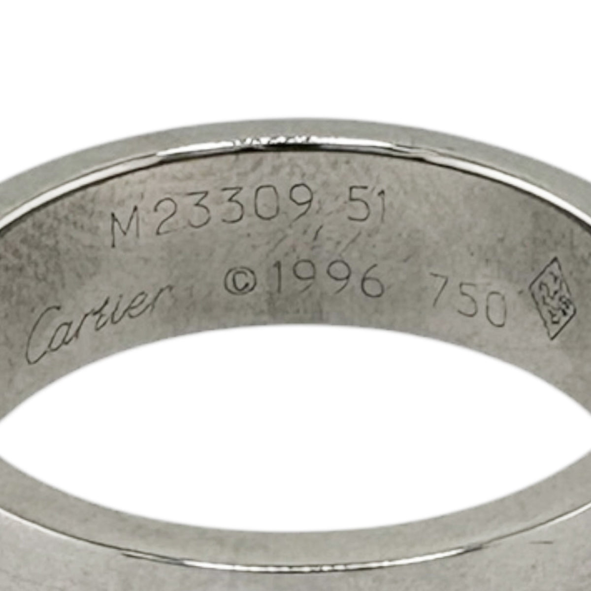 Cartier Silver White Gold (18K) Band Ring (Pre-Owned)