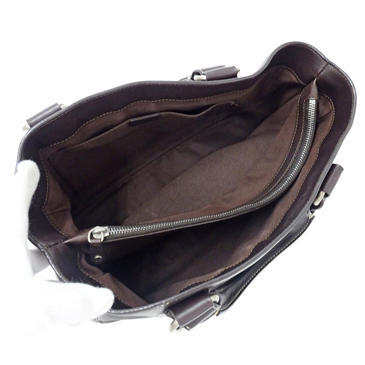 Celine Dark Brown Leather Handbag (Pre-Owned)