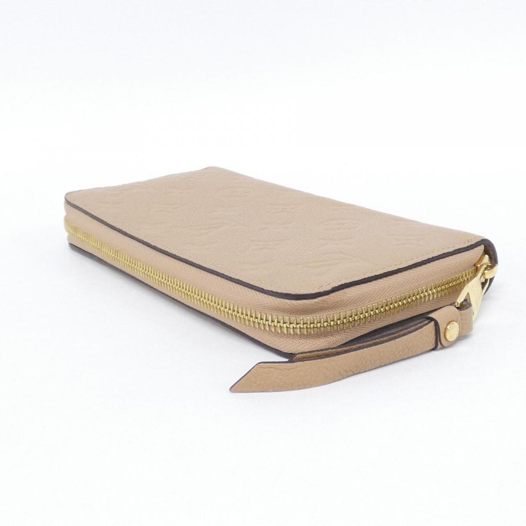 Louis Vuitton Monogram Empreinte Taupe Leather Long Wallet (Bi-Fold) (Pre-Owned)