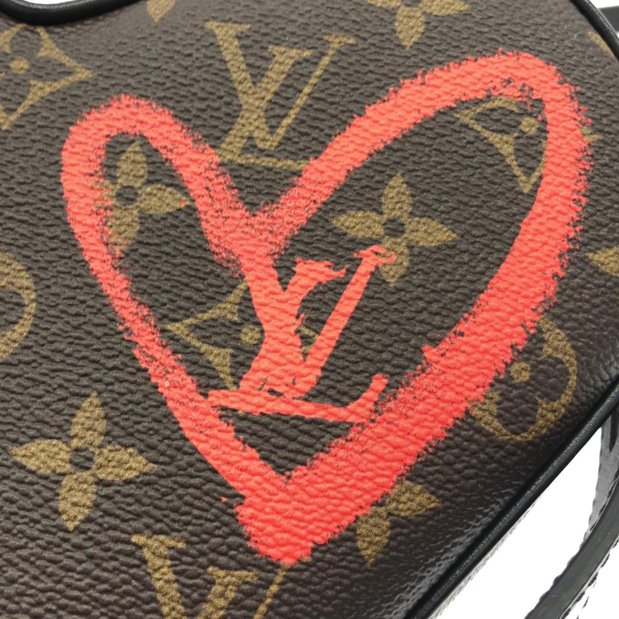 Louis Vuitton Brown Coated Canvas Shoulder Bag (Pre-Owned)