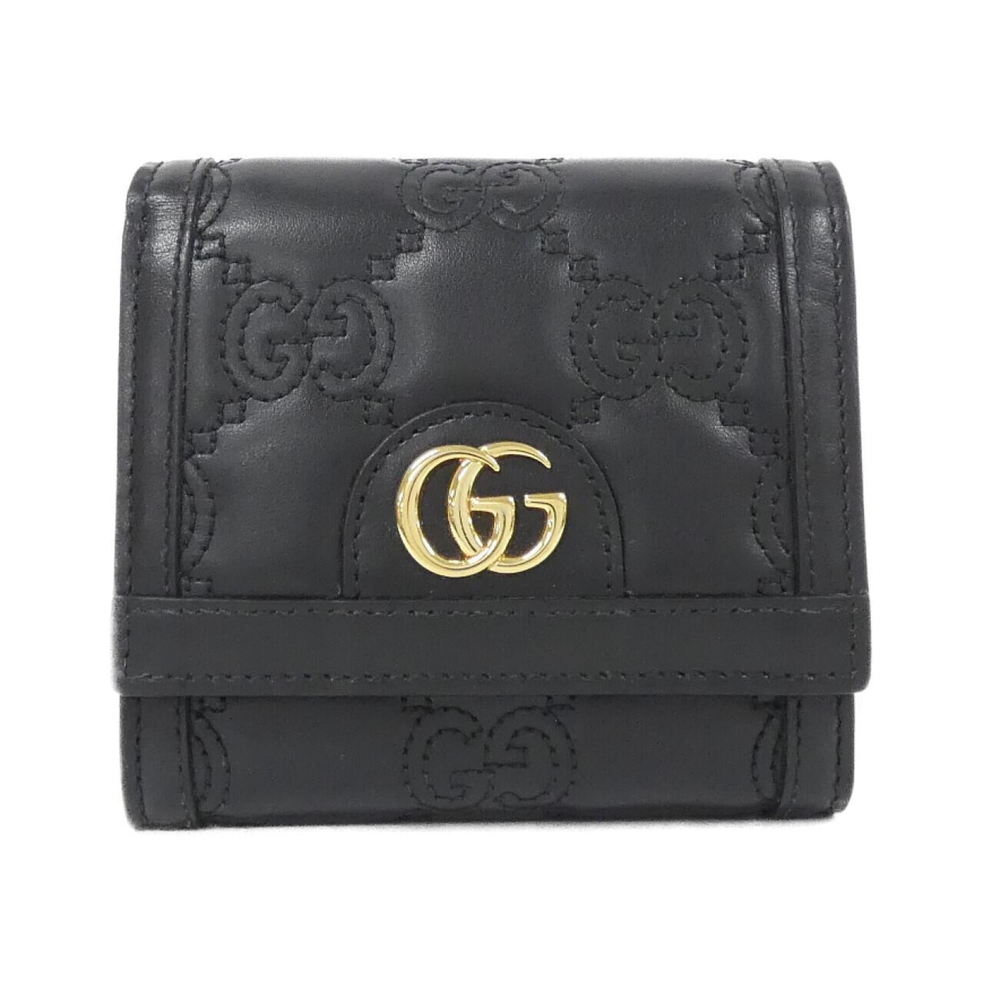 Gucci Black Leather Wallet (Bi-Fold) (Pre-Owned)