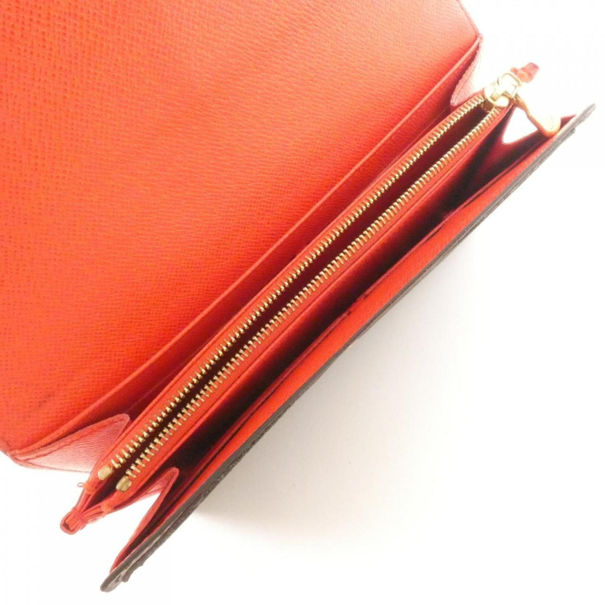 Louis Vuitton Coquelicots Marron Coated Canvas Long Wallet (Bi-Fold) (Pre-Owned)