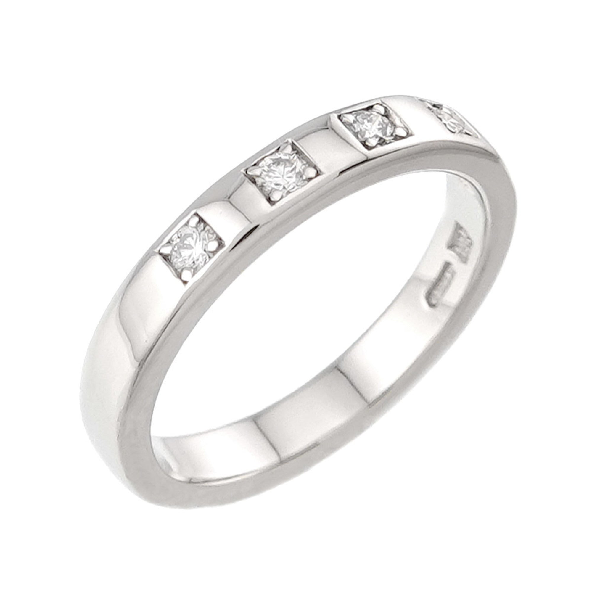 Bvlgari Silver Platinum 950 Band Ring (Pre-Owned)