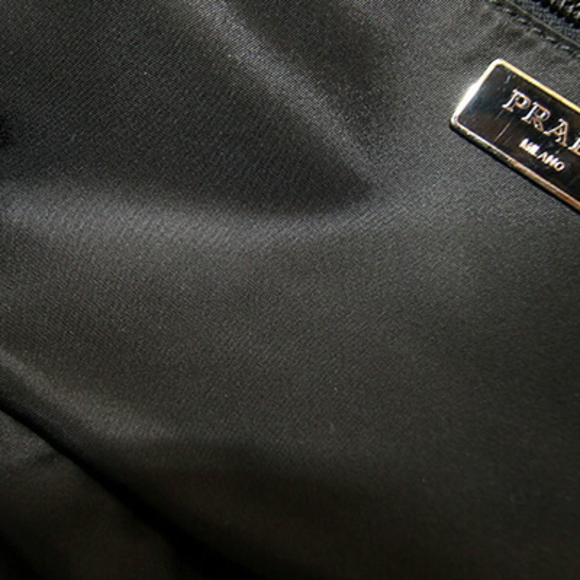 Prada Khaki Nylon Leather Sling Bag (Pre-Owned)