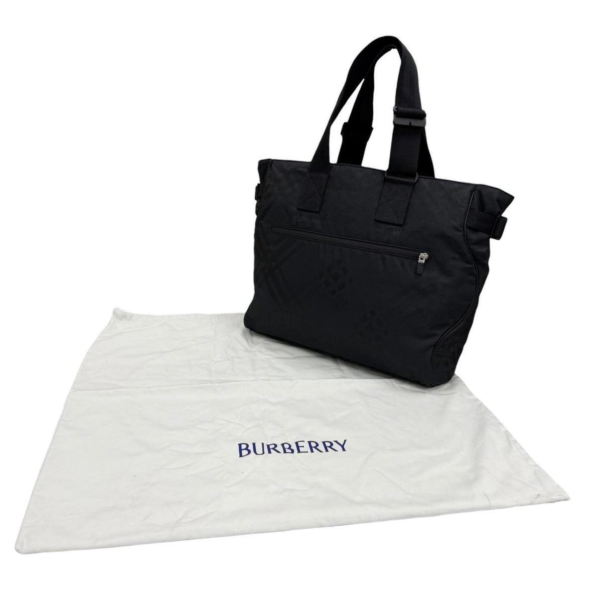 Burberry Black Nylon Tote Bag (Pre-Owned)