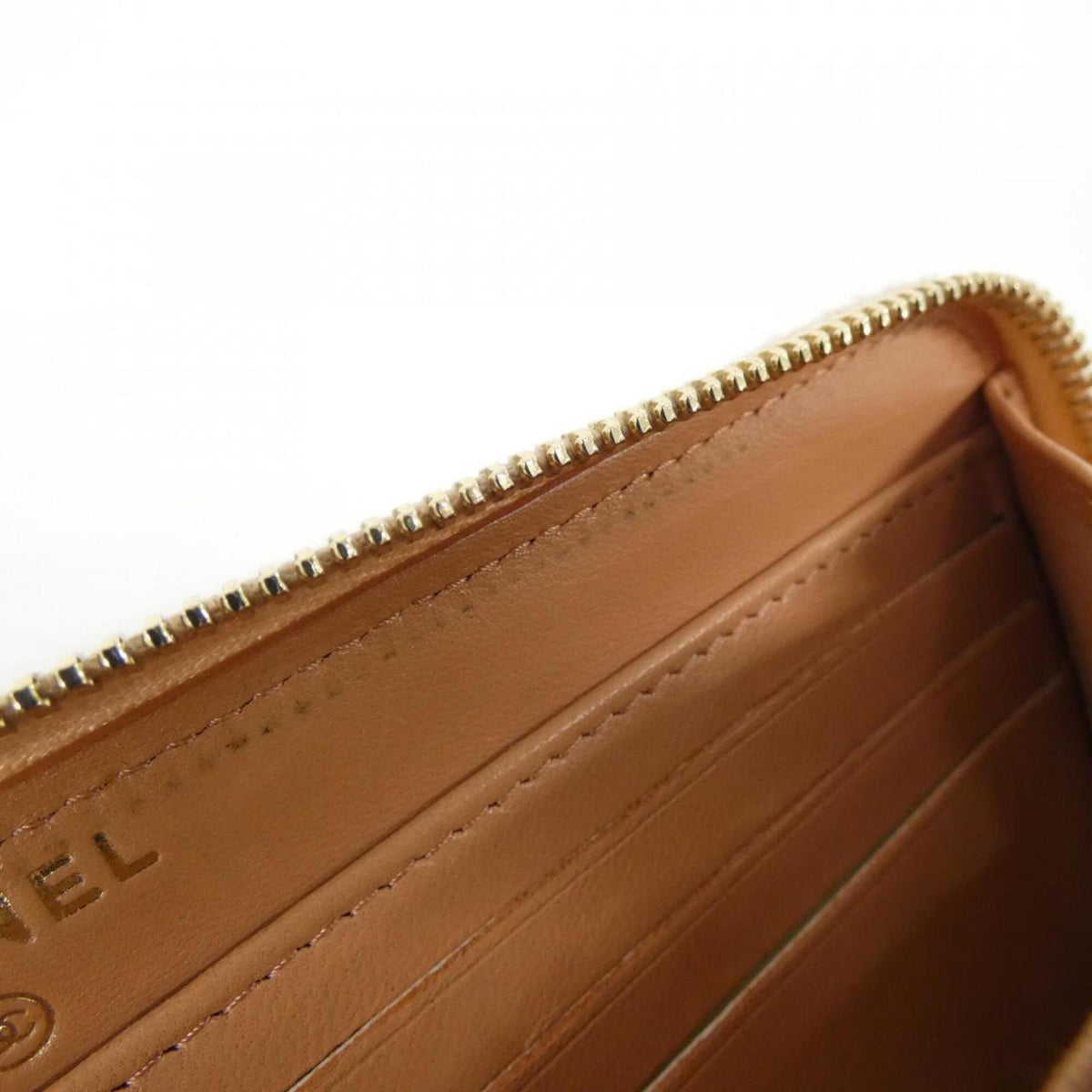 Chanel Leather Long Wallet (Bi-Fold) (Pre-Owned)