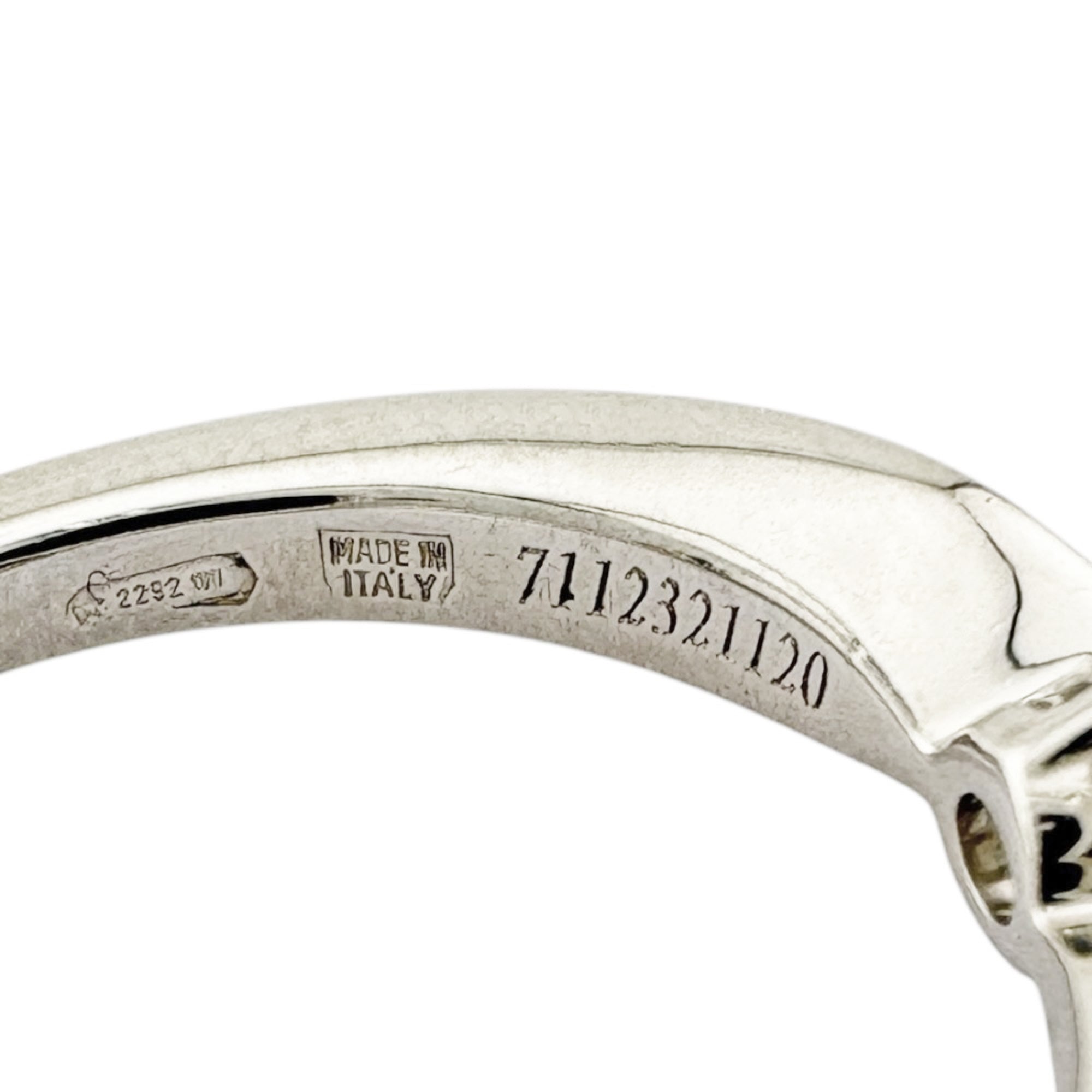Bvlgari Silver Platinum 950 Band Ring (Pre-Owned)