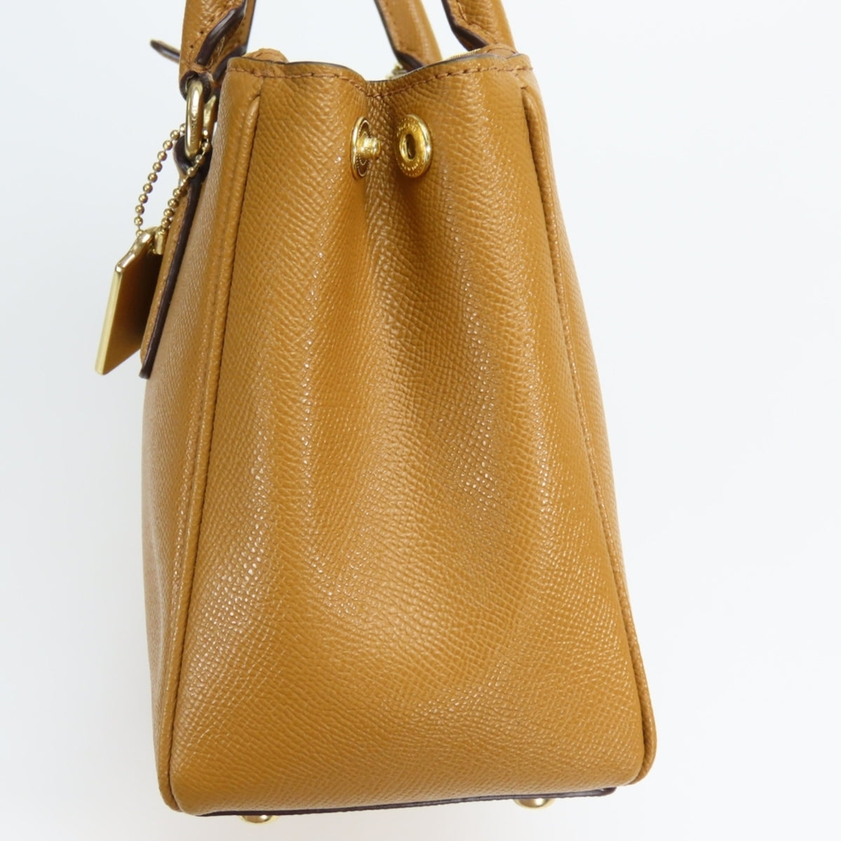 Coach Brown Camel Leather Handbag Shoulder Bag (Pre-Owned)