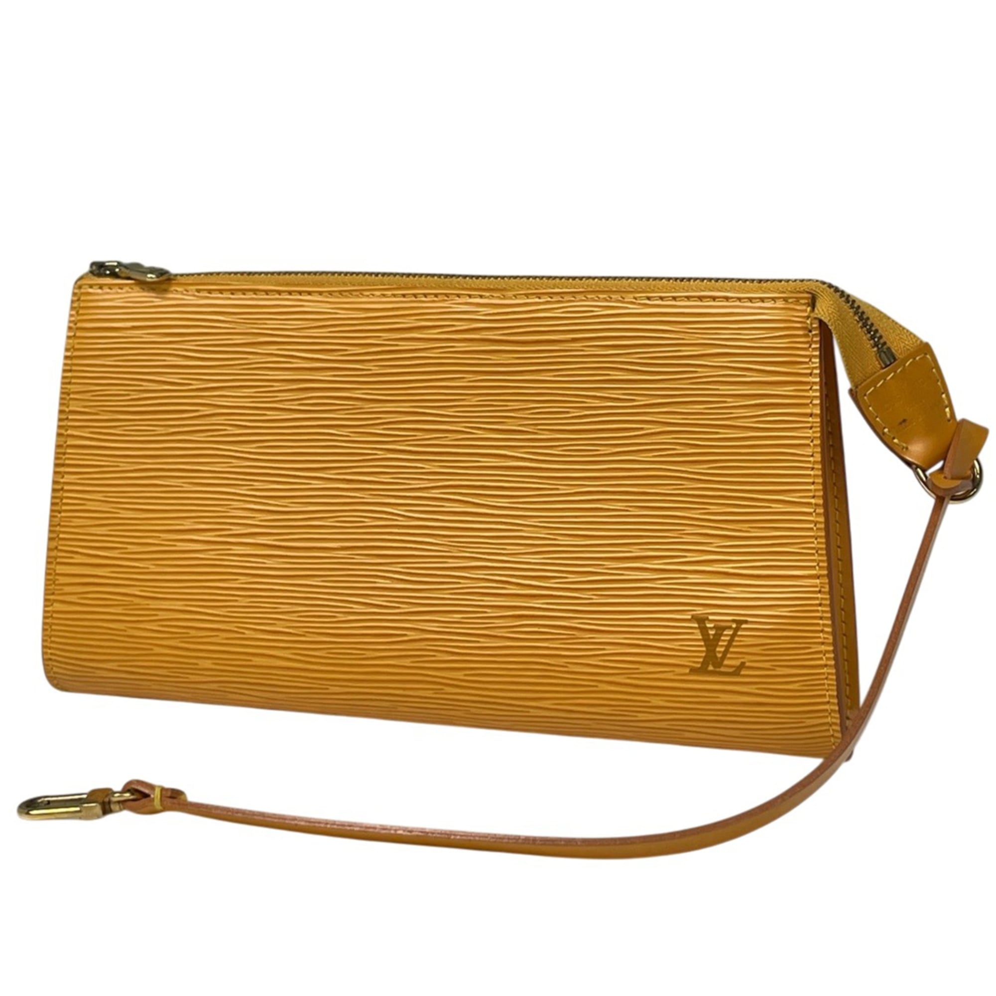 Louis Vuitton Yellow Epi Leather Pochette Pouch (Pre-Owned)