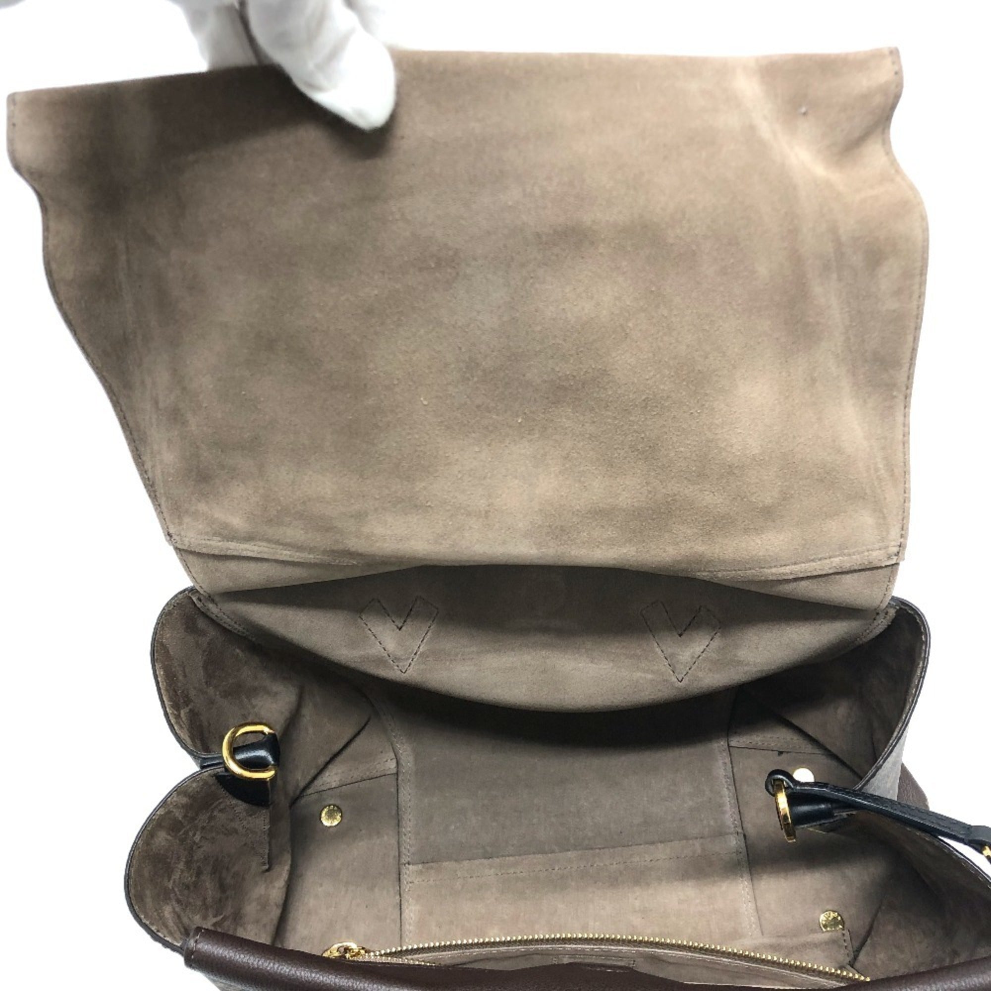 Louis Vuitton Brown Chocolat Monogram Canvas Cuir Ombre Leather Handbag (Pre-Owned)
