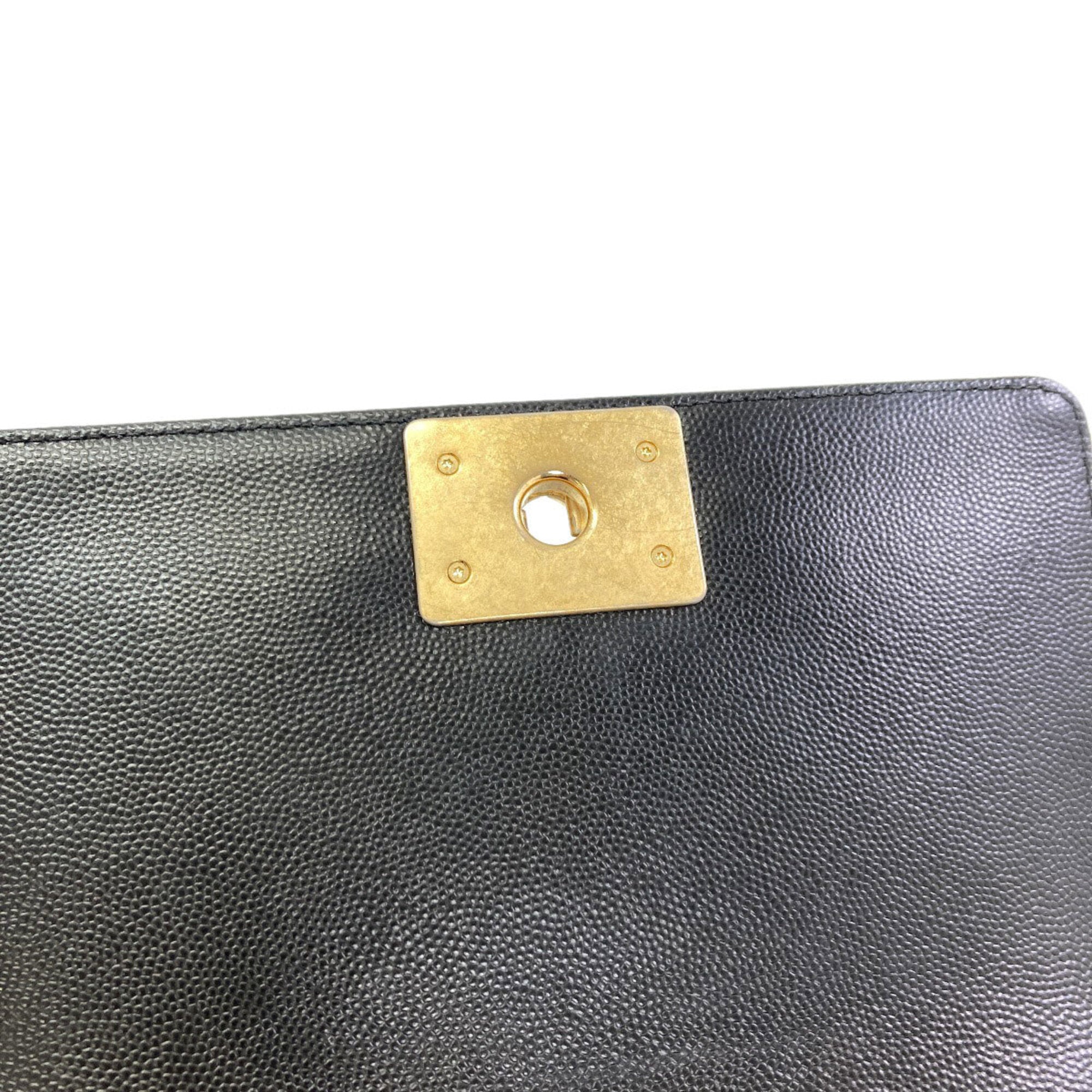 Chanel Black Leather Shoulder Bag (Pre-Owned)