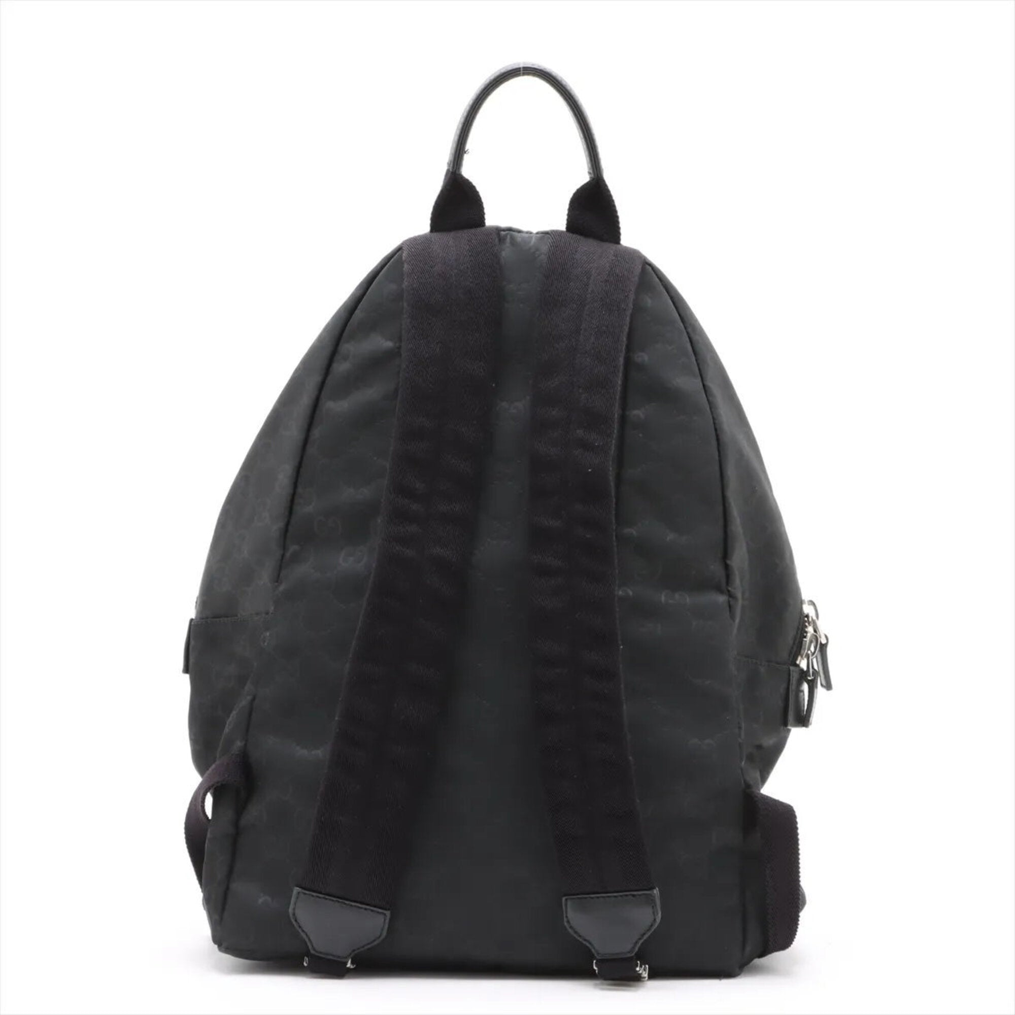 Gucci Black Leather Nylon Backpack (Pre-Owned)