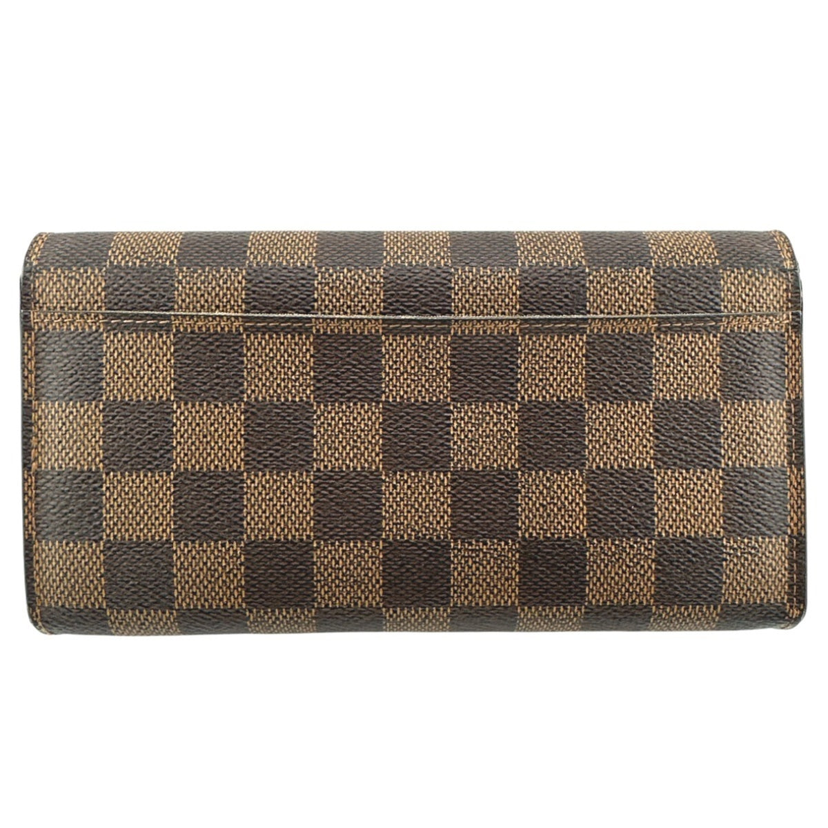 Louis Vuitton Brown Damier Canvas Long Wallet (Tri-Fold) (Pre-Owned)