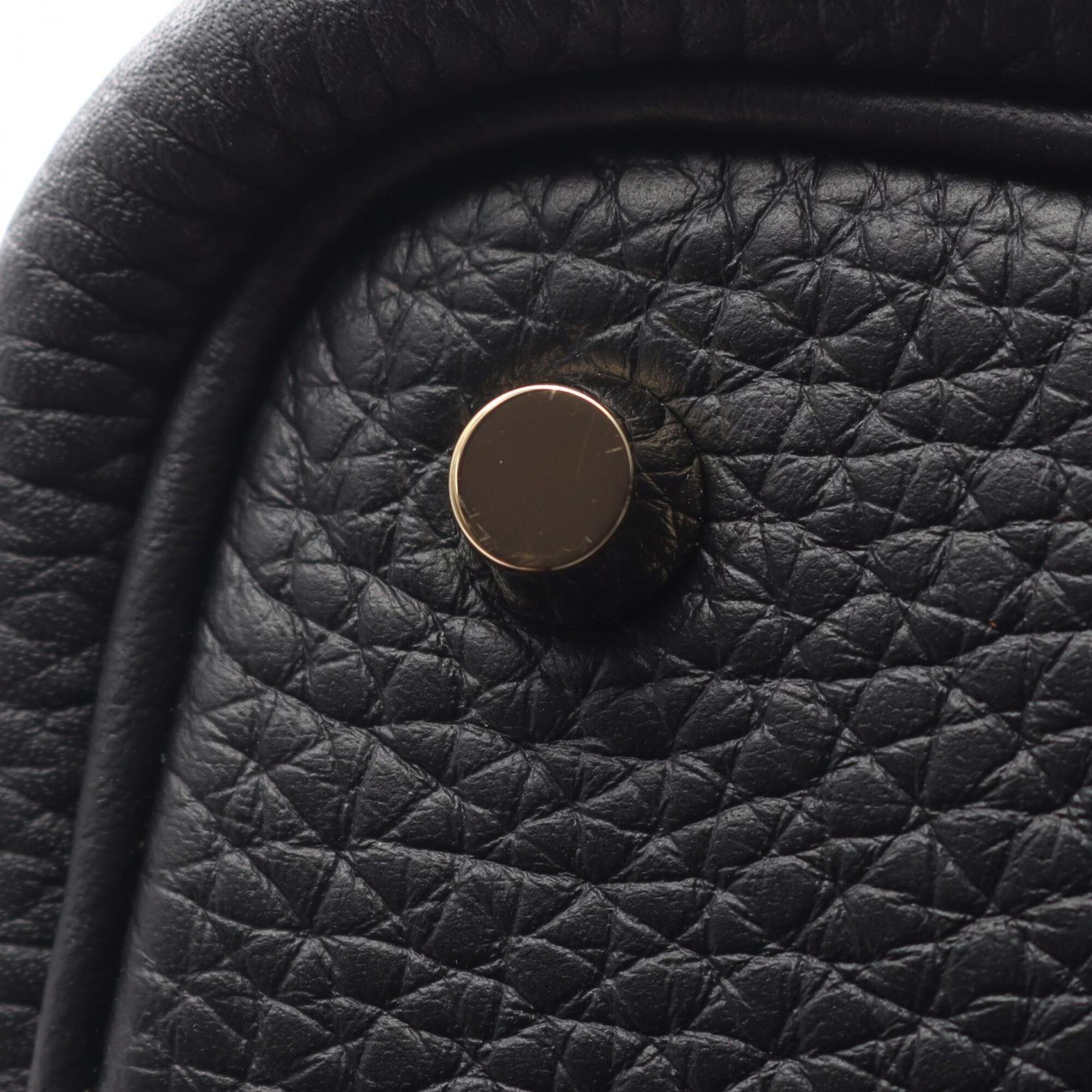 Hermes Black Taurillon Clemence Leather Leather Handbag (Pre-Owned)