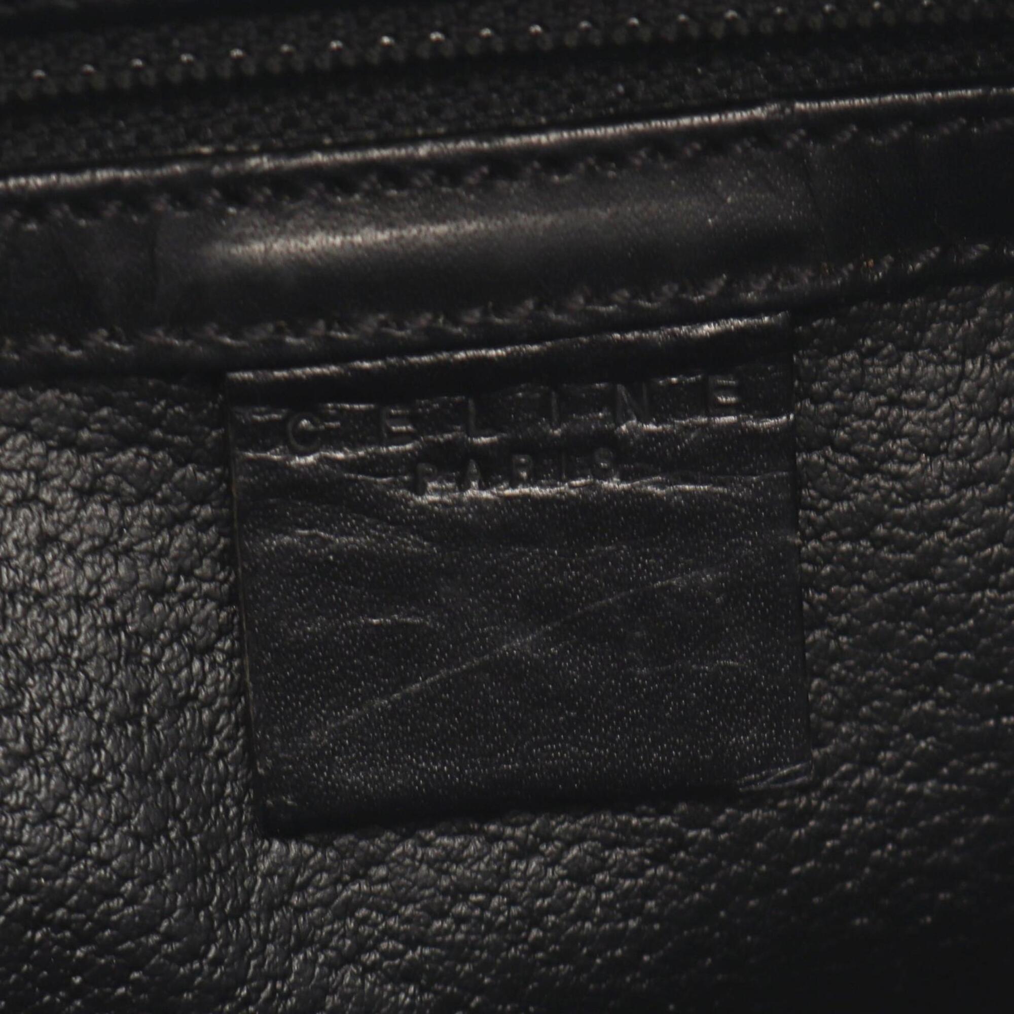 Celine Black Coated Canvas Pvc Leather Handbag (Pre-Owned)
