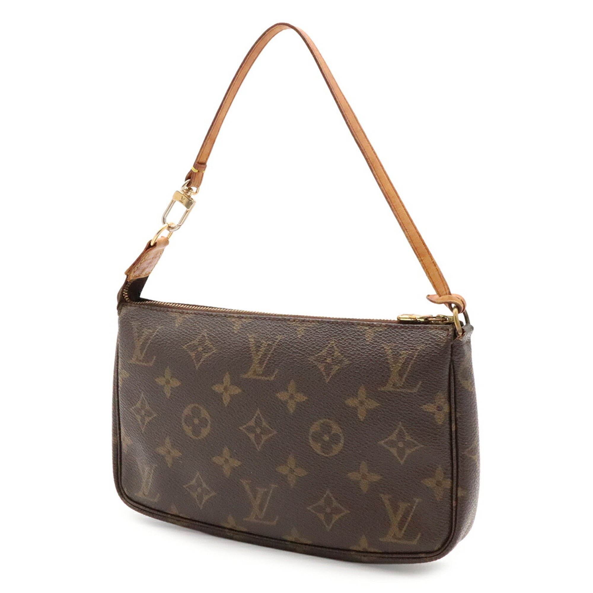 Louis Vuitton Brown Monogram Canvas Handbag Pochette Pouch (Pre-Owned)