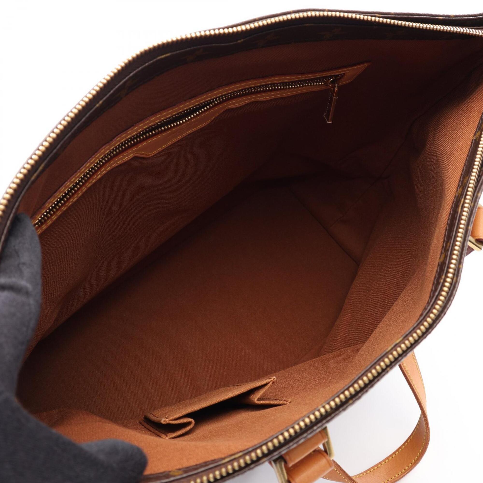 Louis Vuitton Brown Coated Canvas Pvc Monogram Leather Handbag Tote Bag (Pre-Owned)