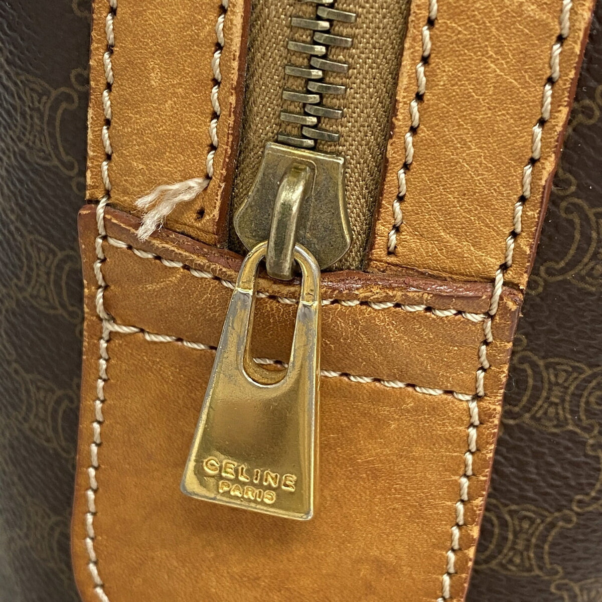 Celine Brown Pvc Handbag (Pre-Owned)