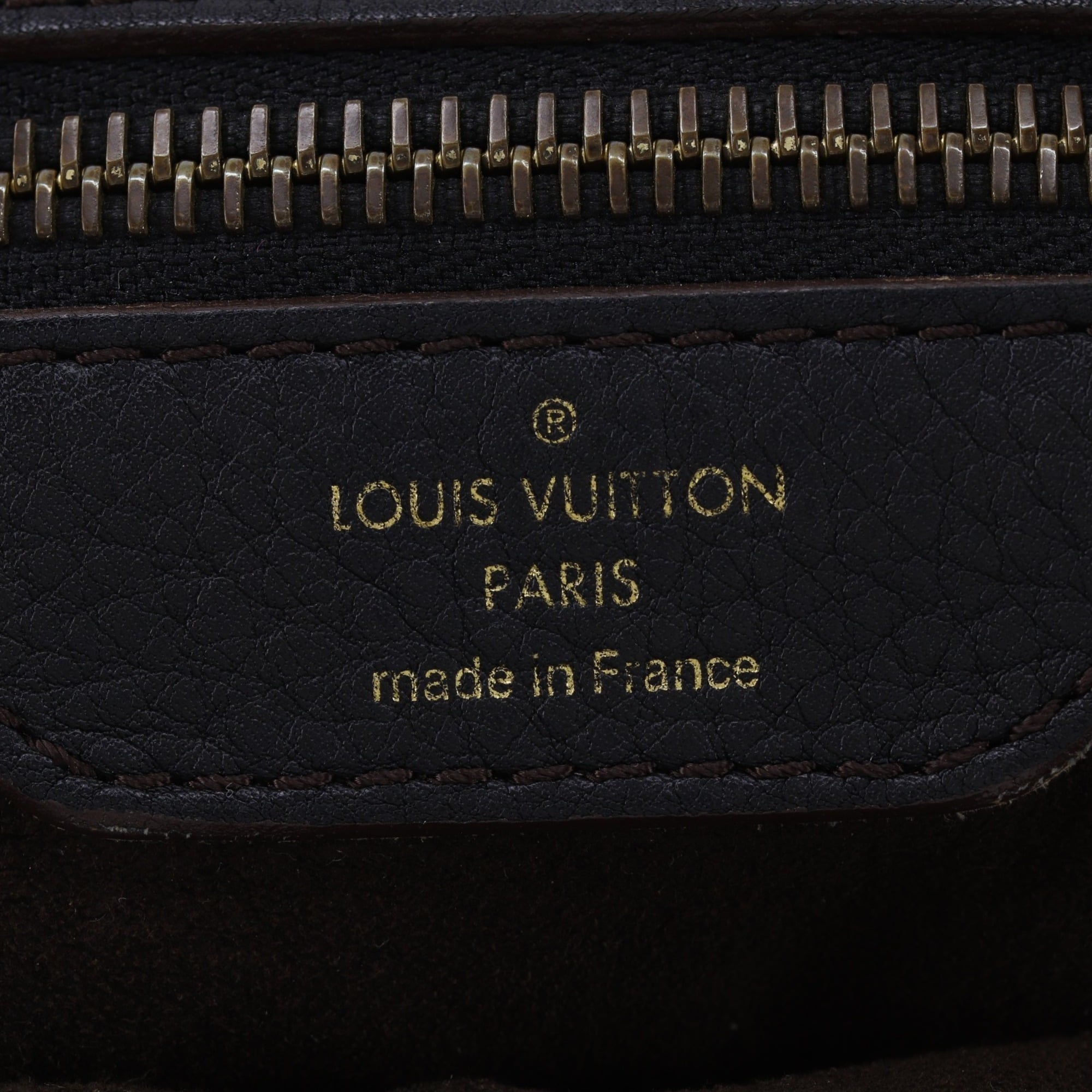 Louis Vuitton Black Noir Mahina Leather Tote Bag (Pre-Owned)
