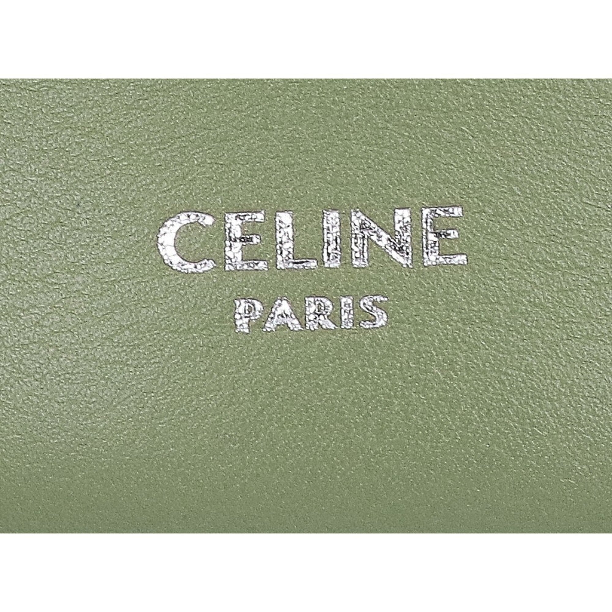 Celine Khaki Leather Handbag (Pre-Owned)