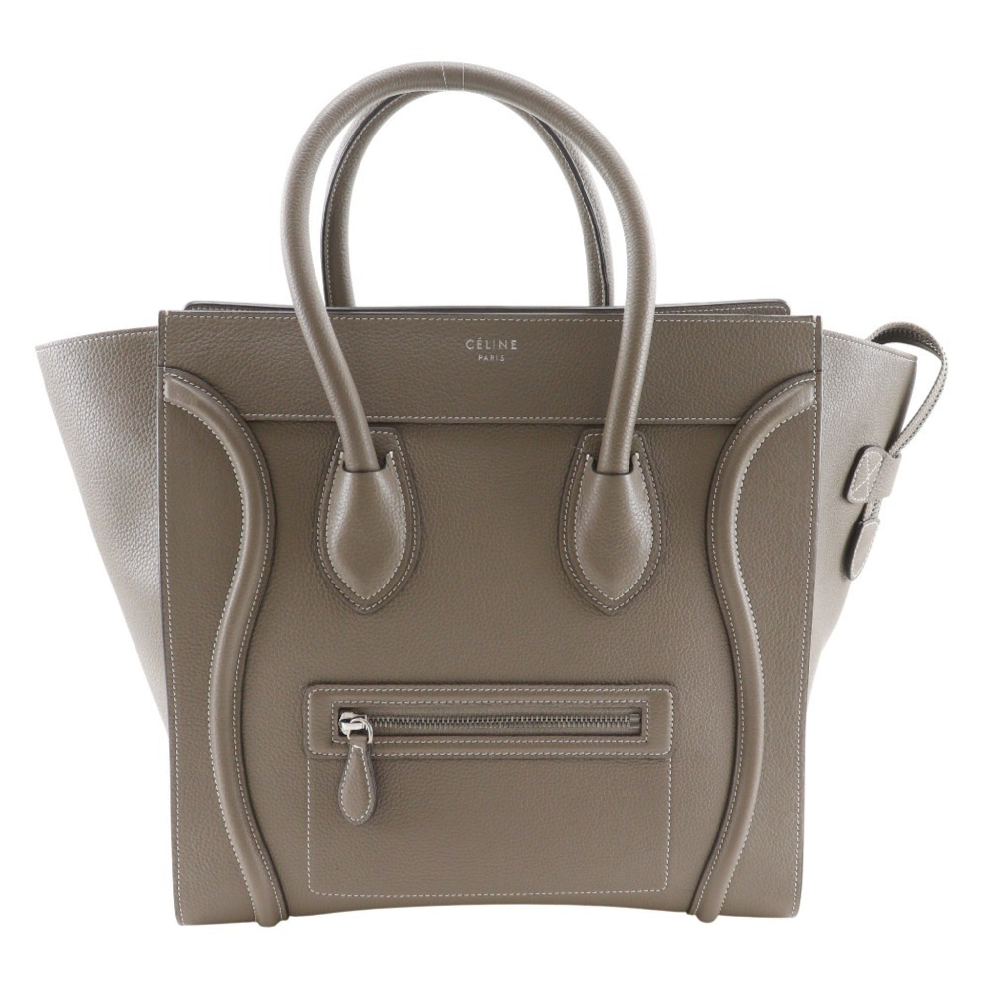 Celine Gray Leather Handbag (Pre-Owned)