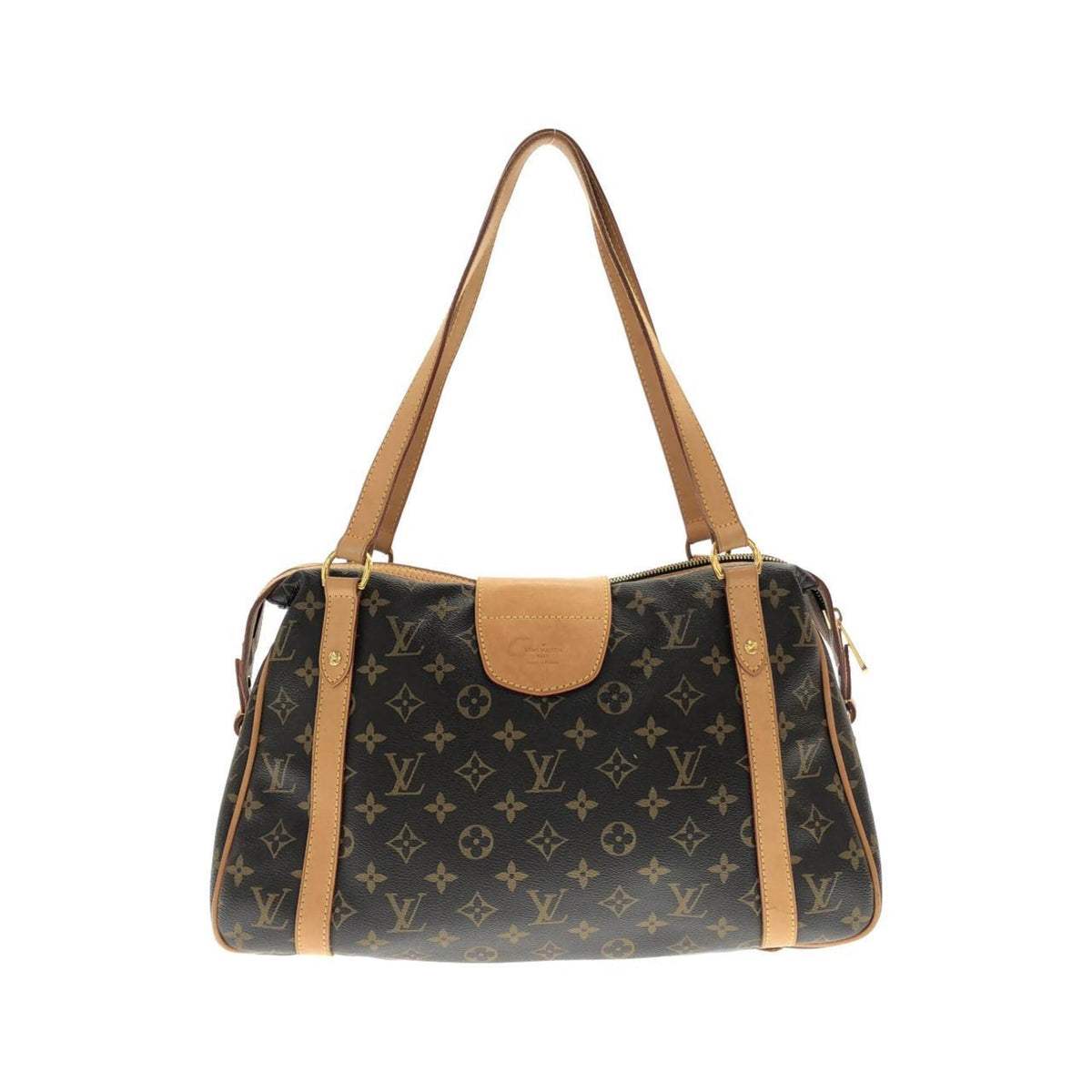 Louis Vuitton Monogram Marron Coated Canvas Shoulder Bag (Pre-Owned)