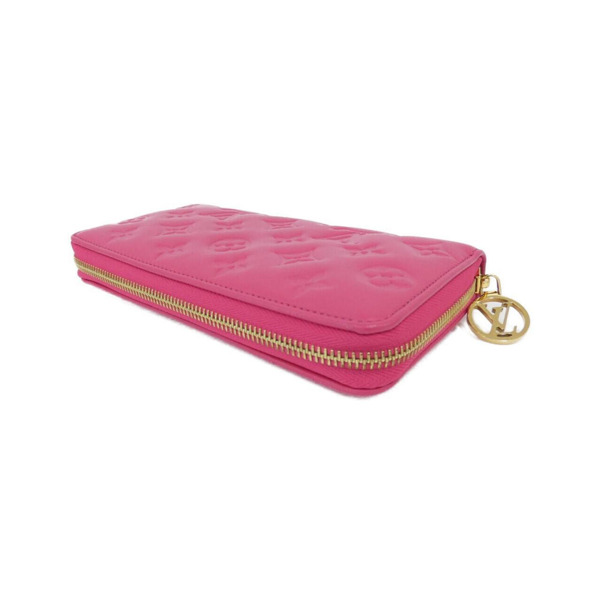 Louis Vuitton Pink Leather Long Wallet (Bi-Fold) (Pre-Owned)