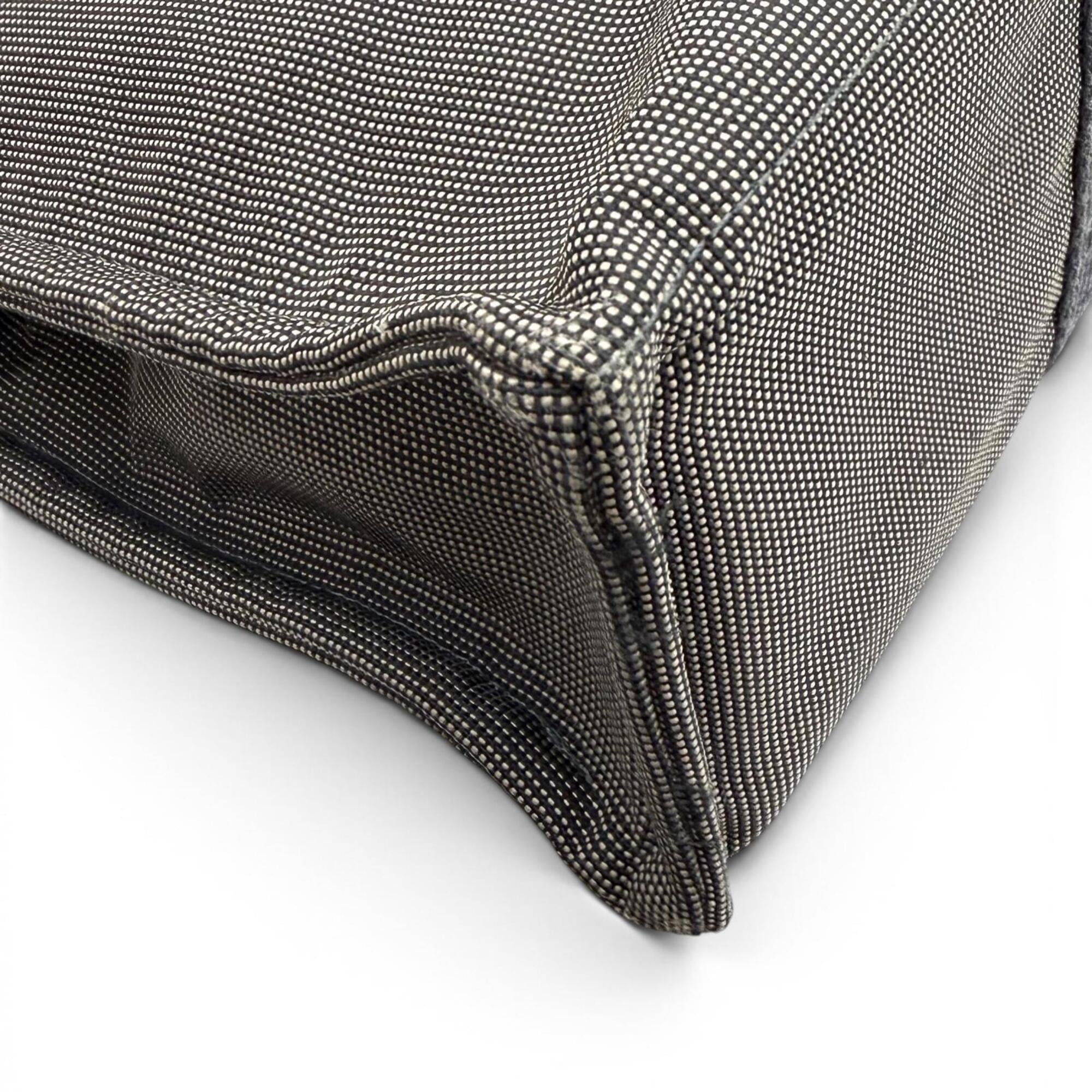 Hermes Gray Polyamide Polyester Handbag Tote Bag (Pre-Owned)