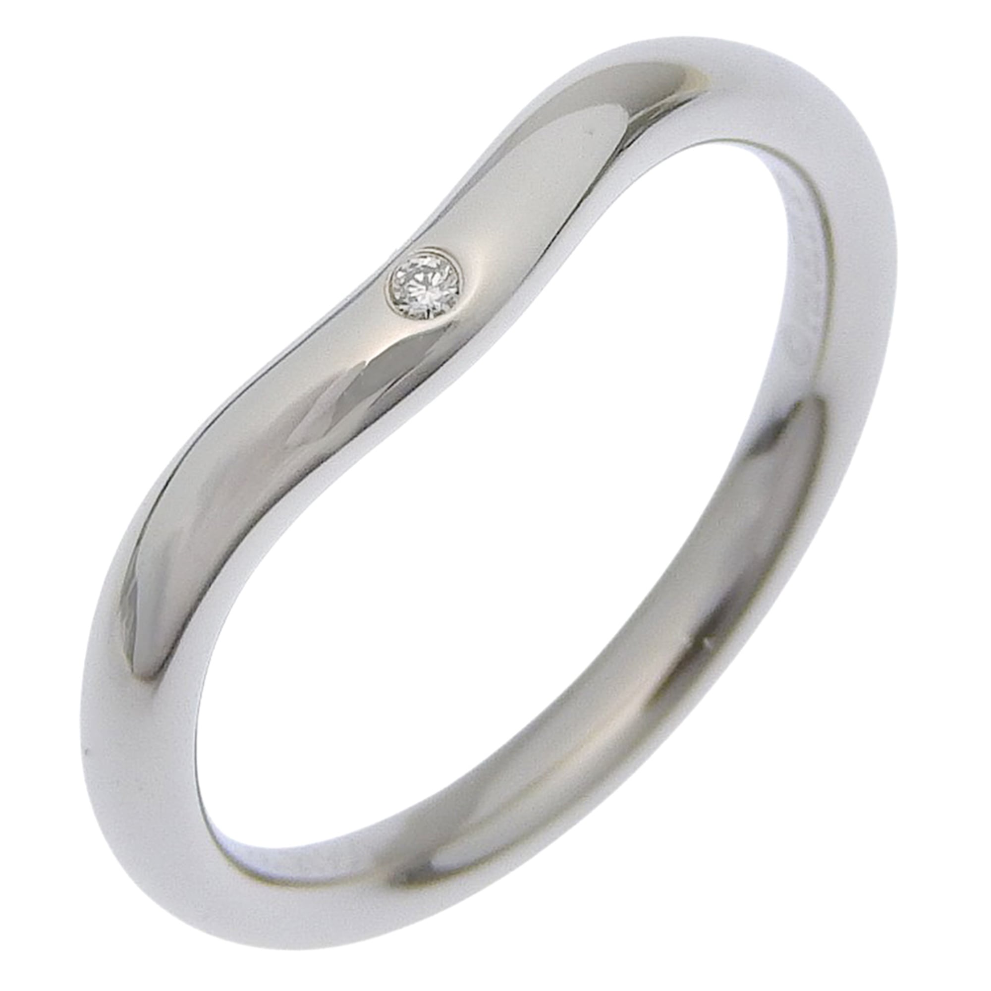 Tiffany Platinum Platinum 950 Band Ring (Pre-Owned)