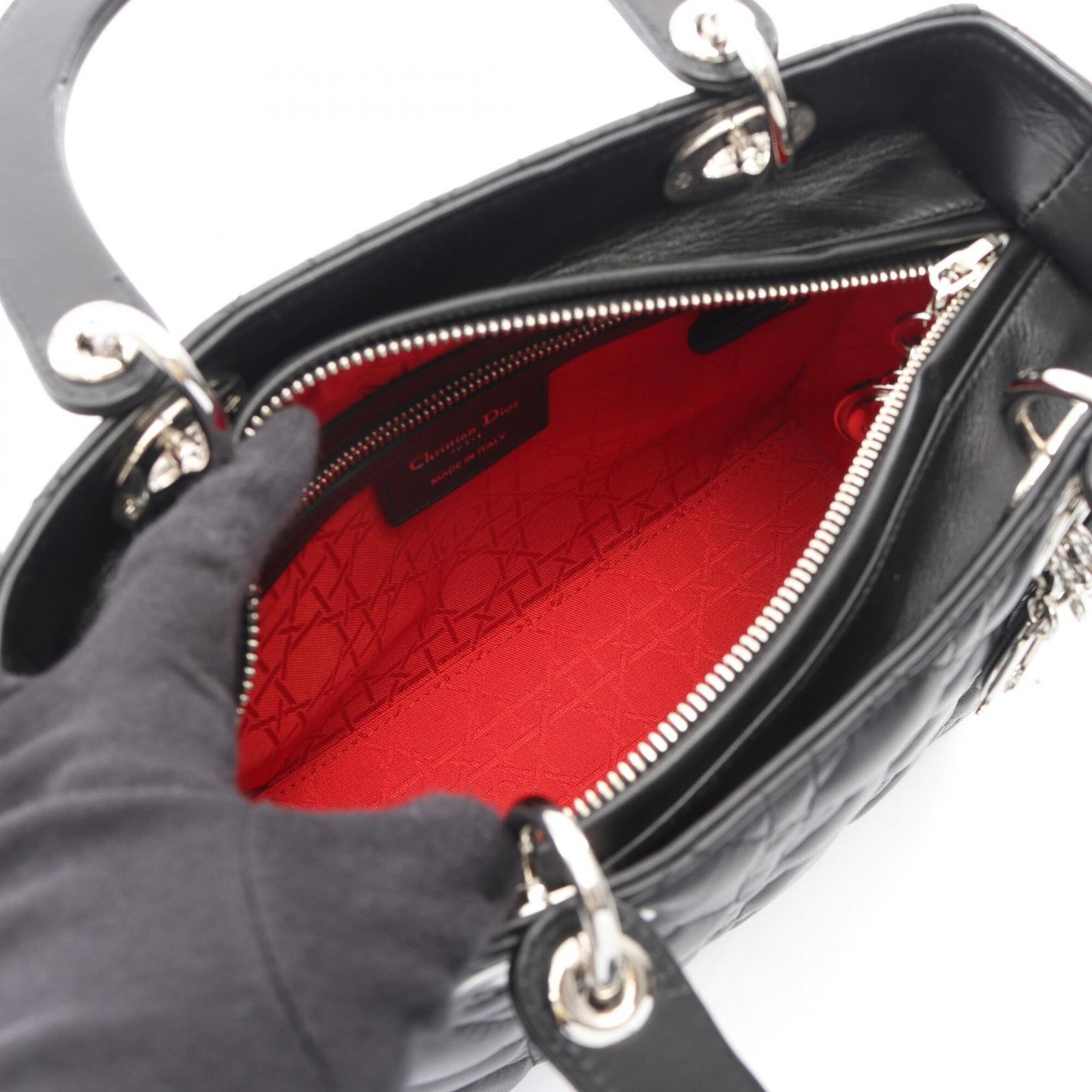 Christian Dior Black Leather Handbag (Pre-Owned)