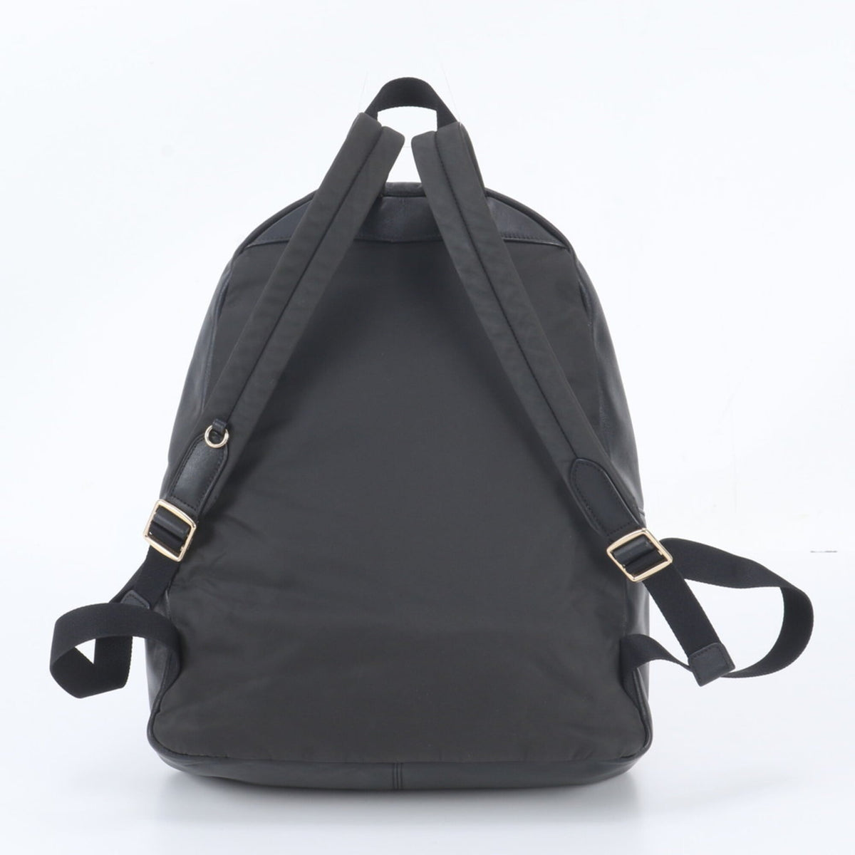 Coach Black Brown Leather Coated Canvas Backpack Shoulder Bag (Pre-Owned)