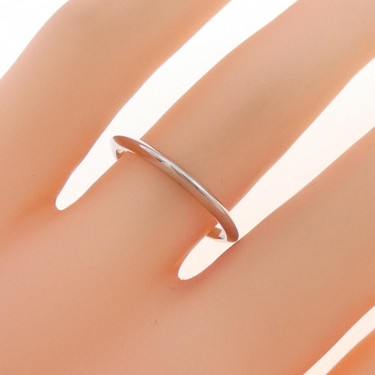 Tiffany Platinum Platinum 950 Band Ring (Pre-Owned)
