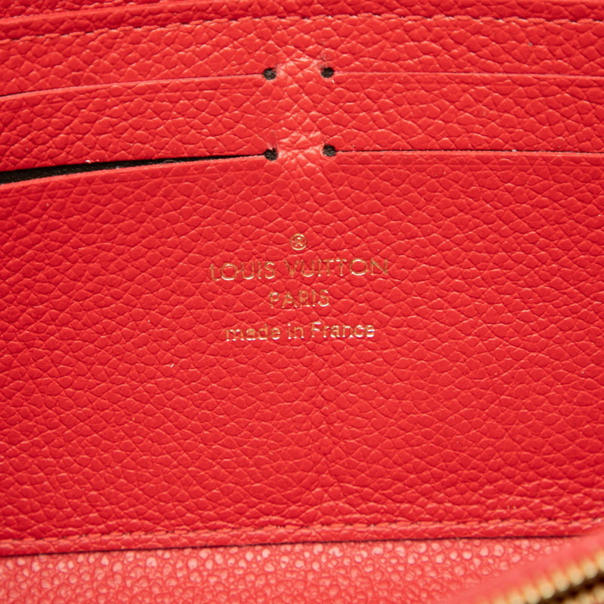 Louis Vuitton Marine Rouge Navy Leather Long Wallet (Bi-Fold) (Pre-Owned)