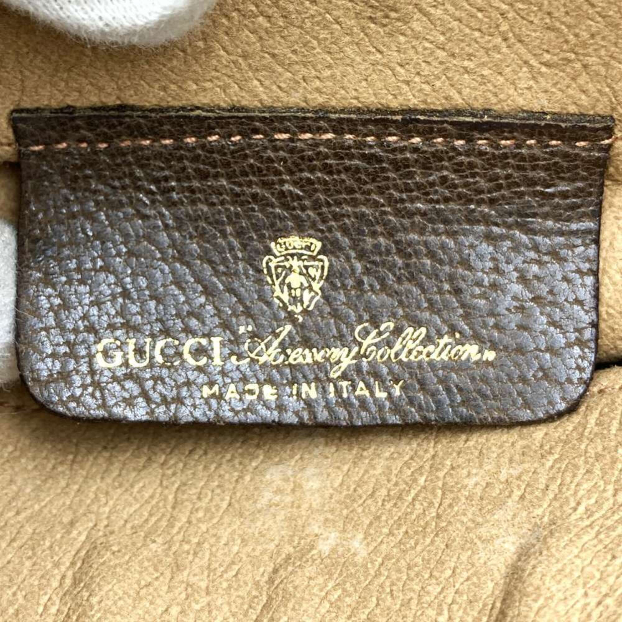 Gucci Brown Gg Supreme Shoulder Bag (Pre-Owned)